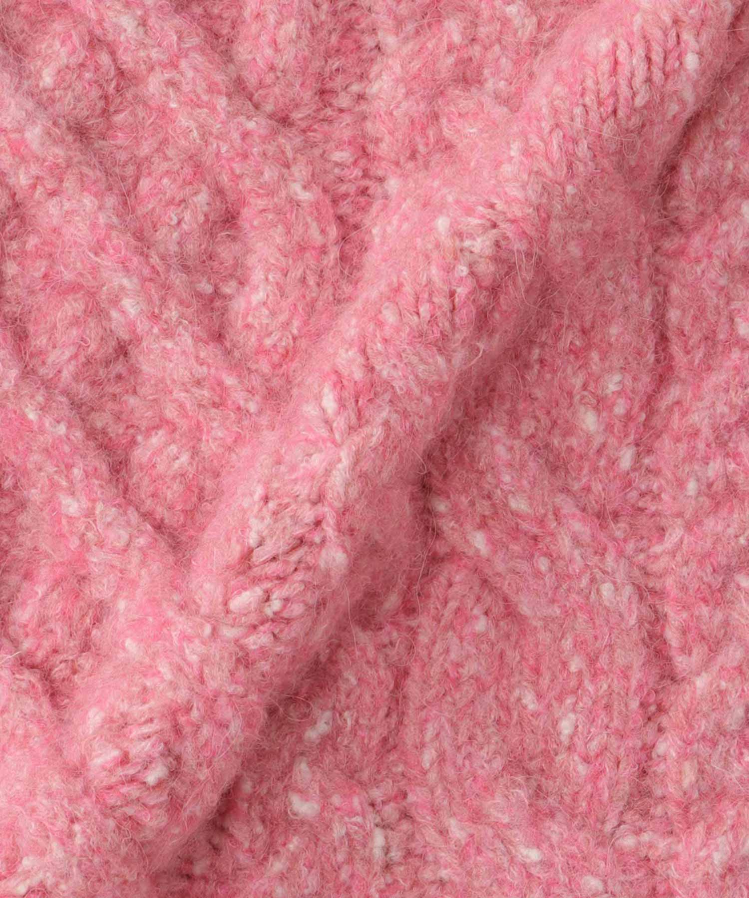 mix cable melange knit