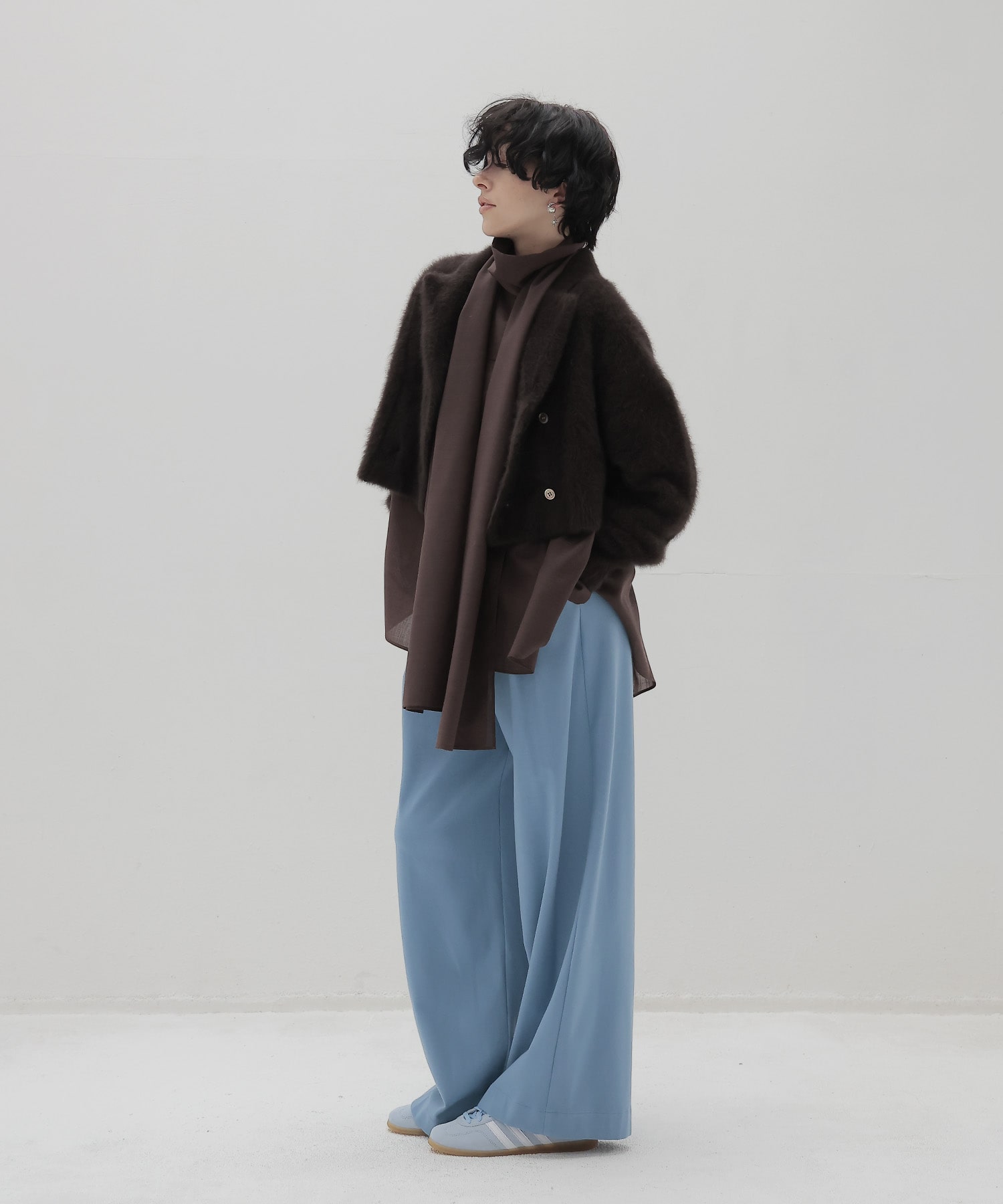 fox cashmere short ｗ jacket