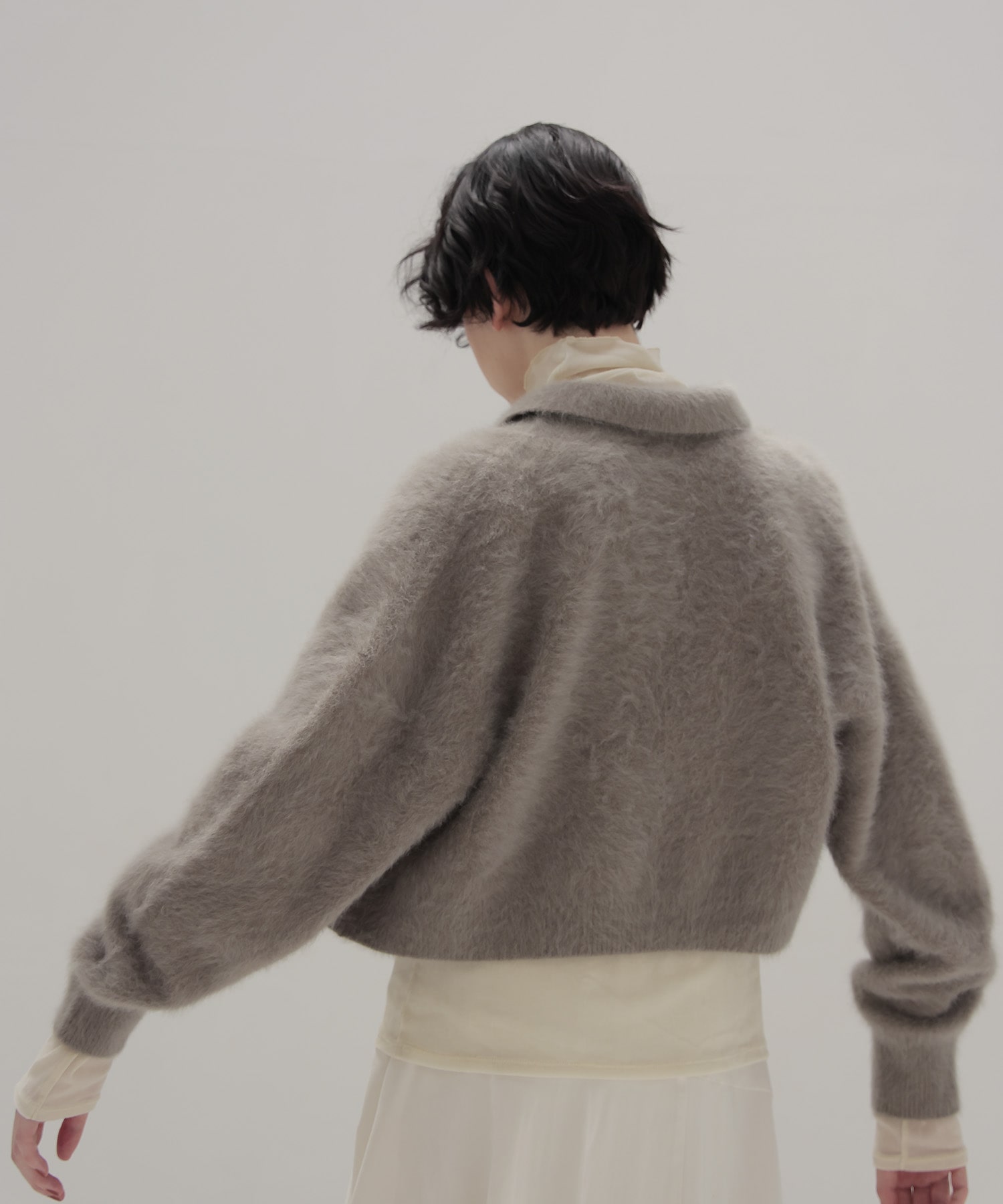 fox cashmere short ｗ jacket