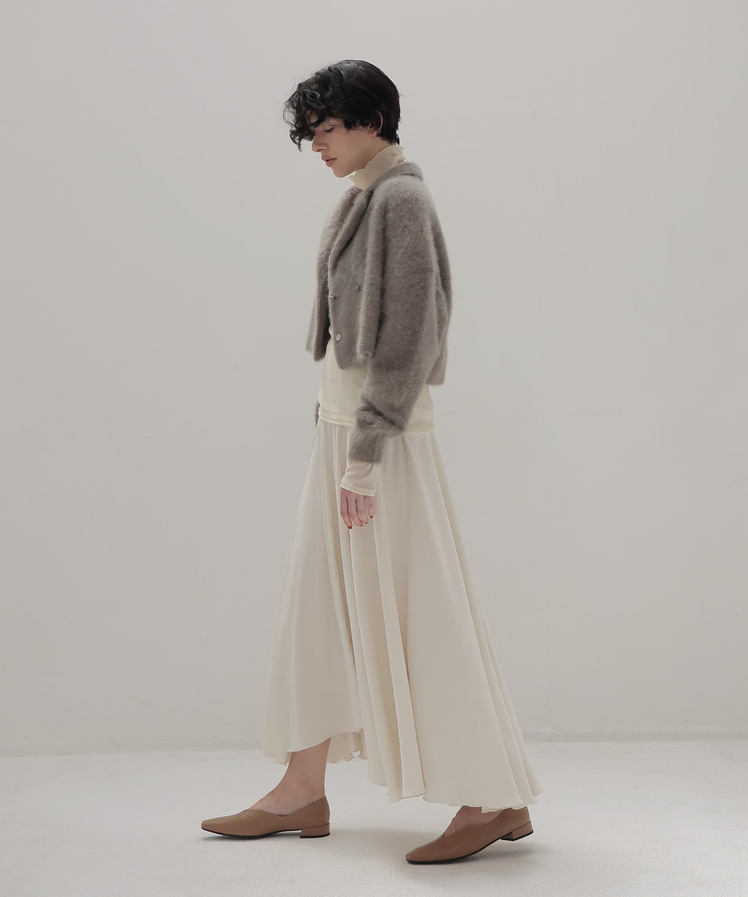 fox cashmere short ｗ jacket