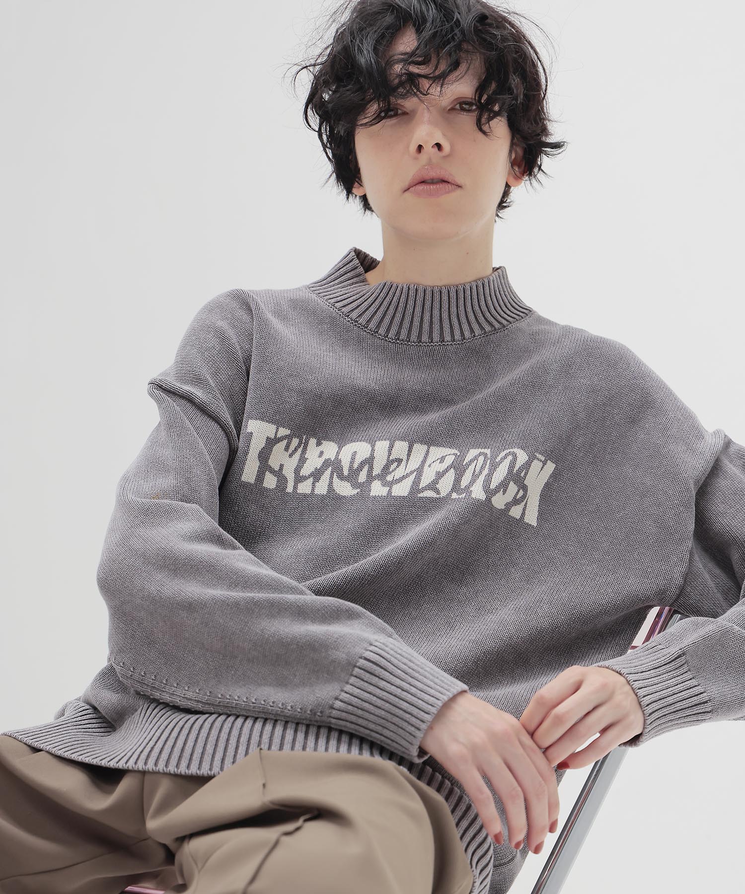 dicharge printing logo knit