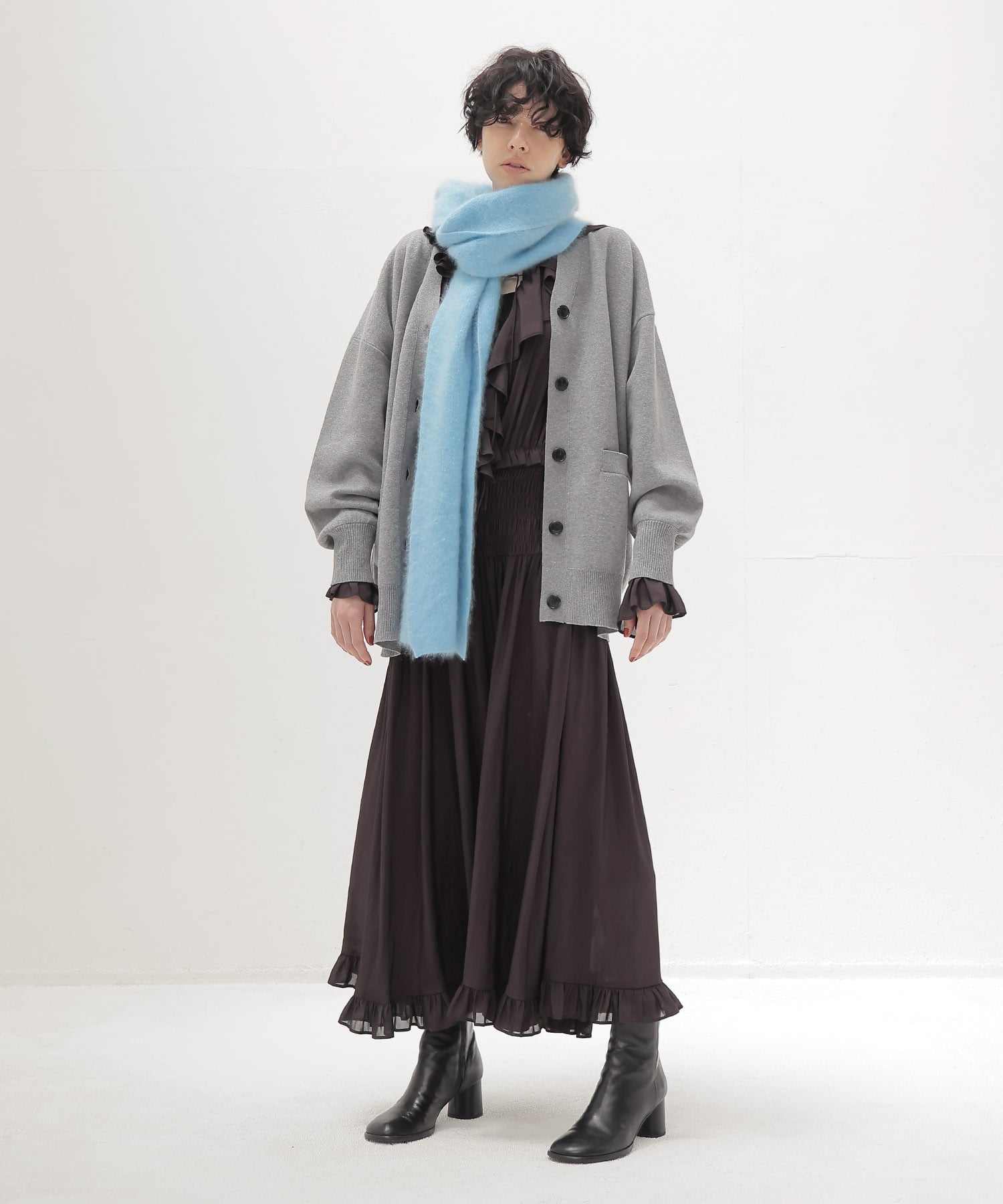 cotton cashmere Vneck cardigan