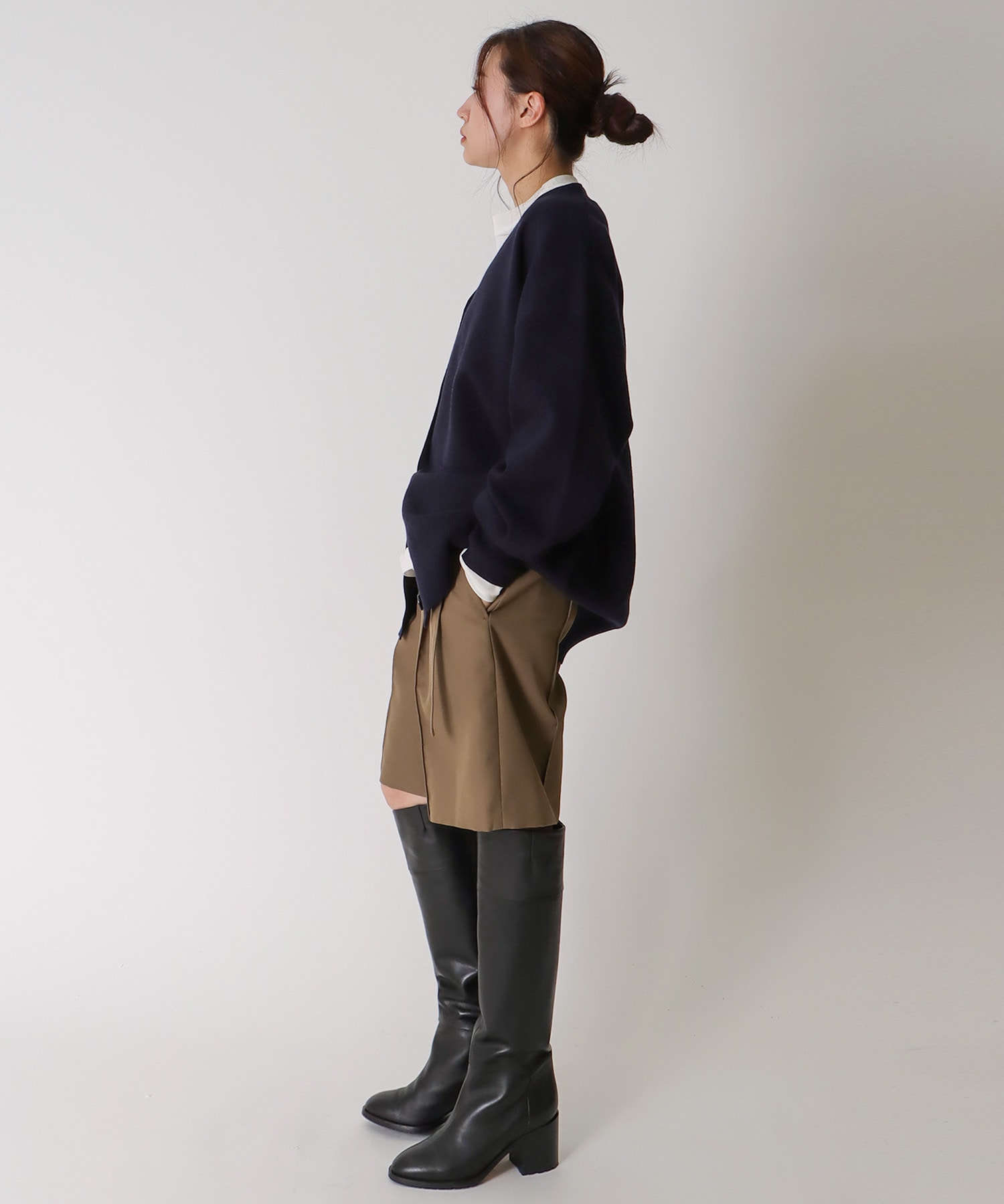 cotton cashmere Vneck cardigan