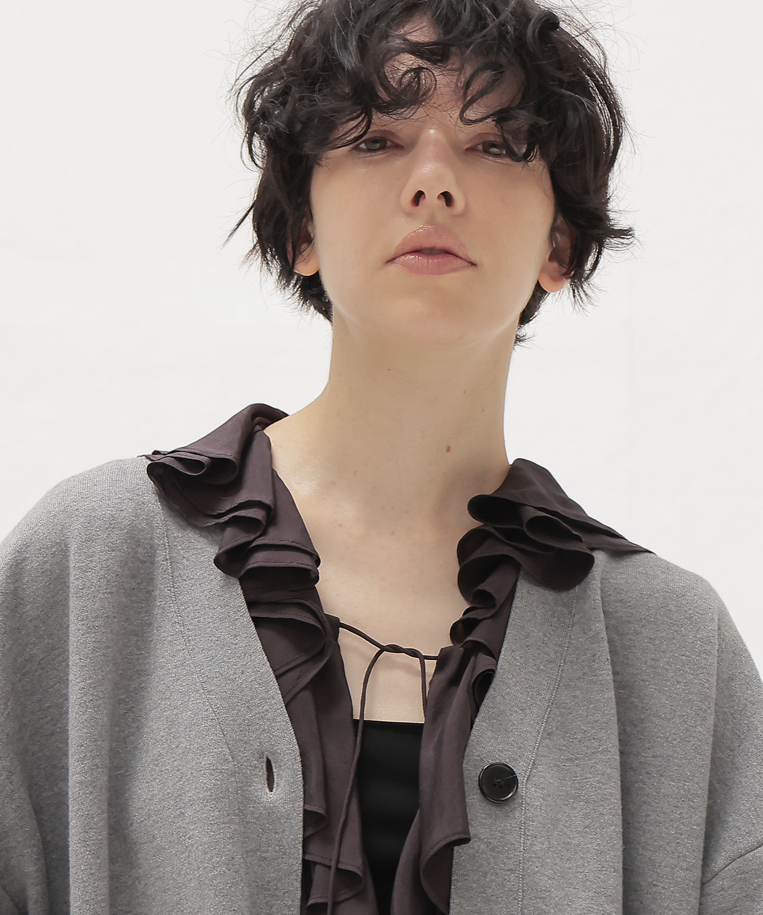 cotton cashmere Vneck cardigan