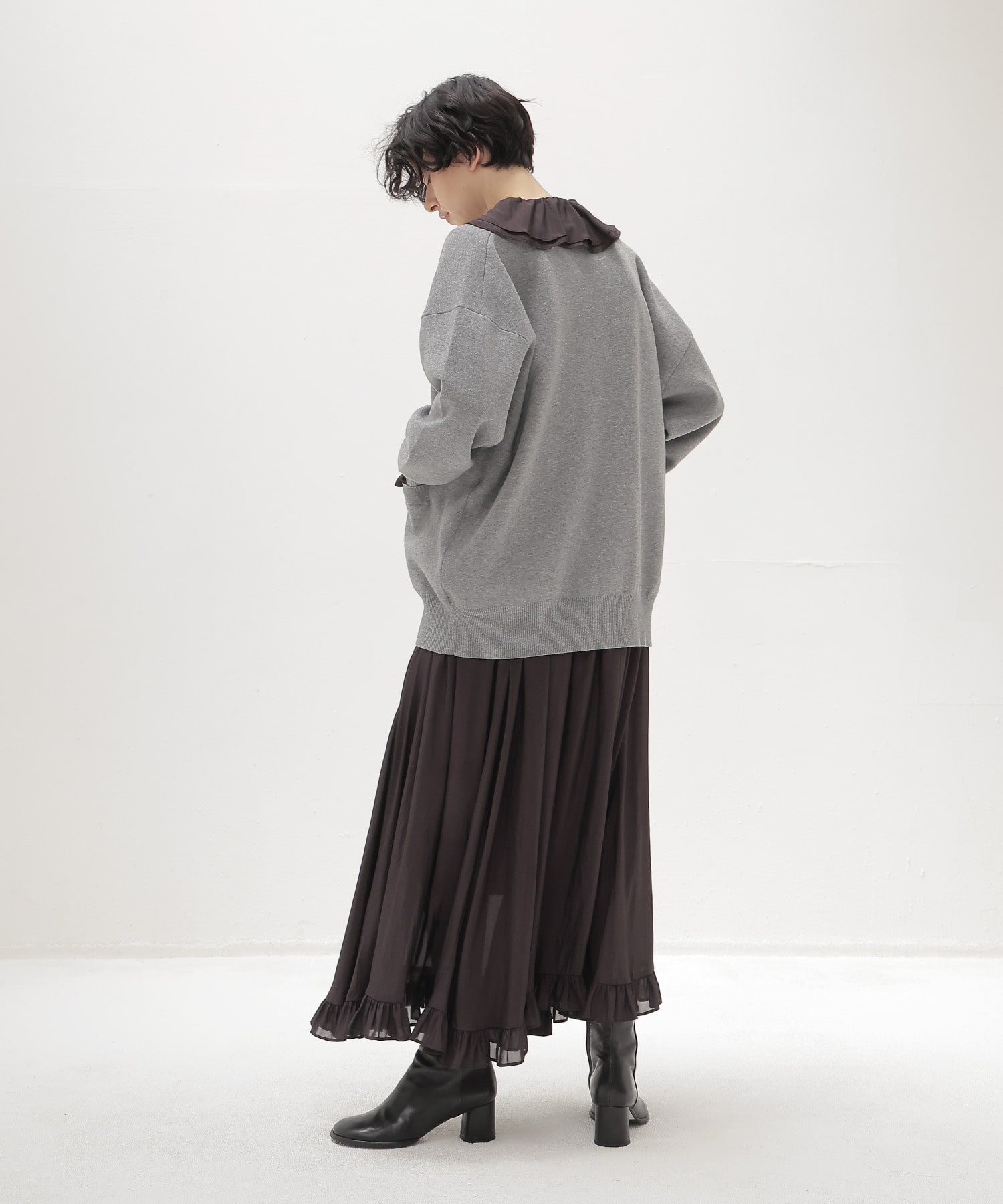 cotton cashmere Vneck cardigan