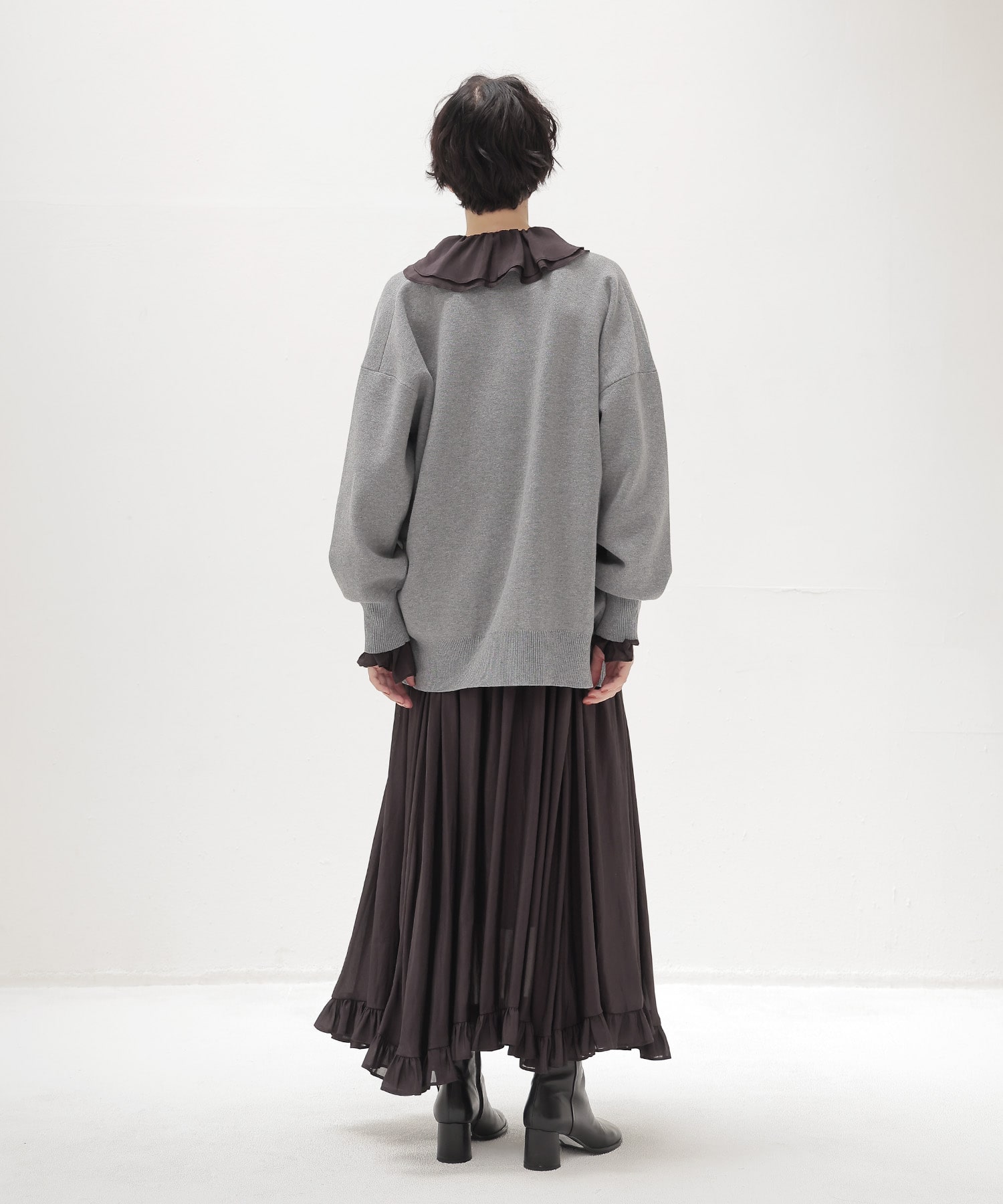 cotton cashmere Vneck cardigan