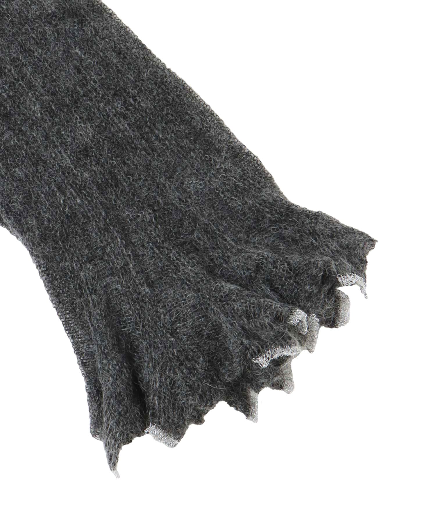 sheer mohair petal knit