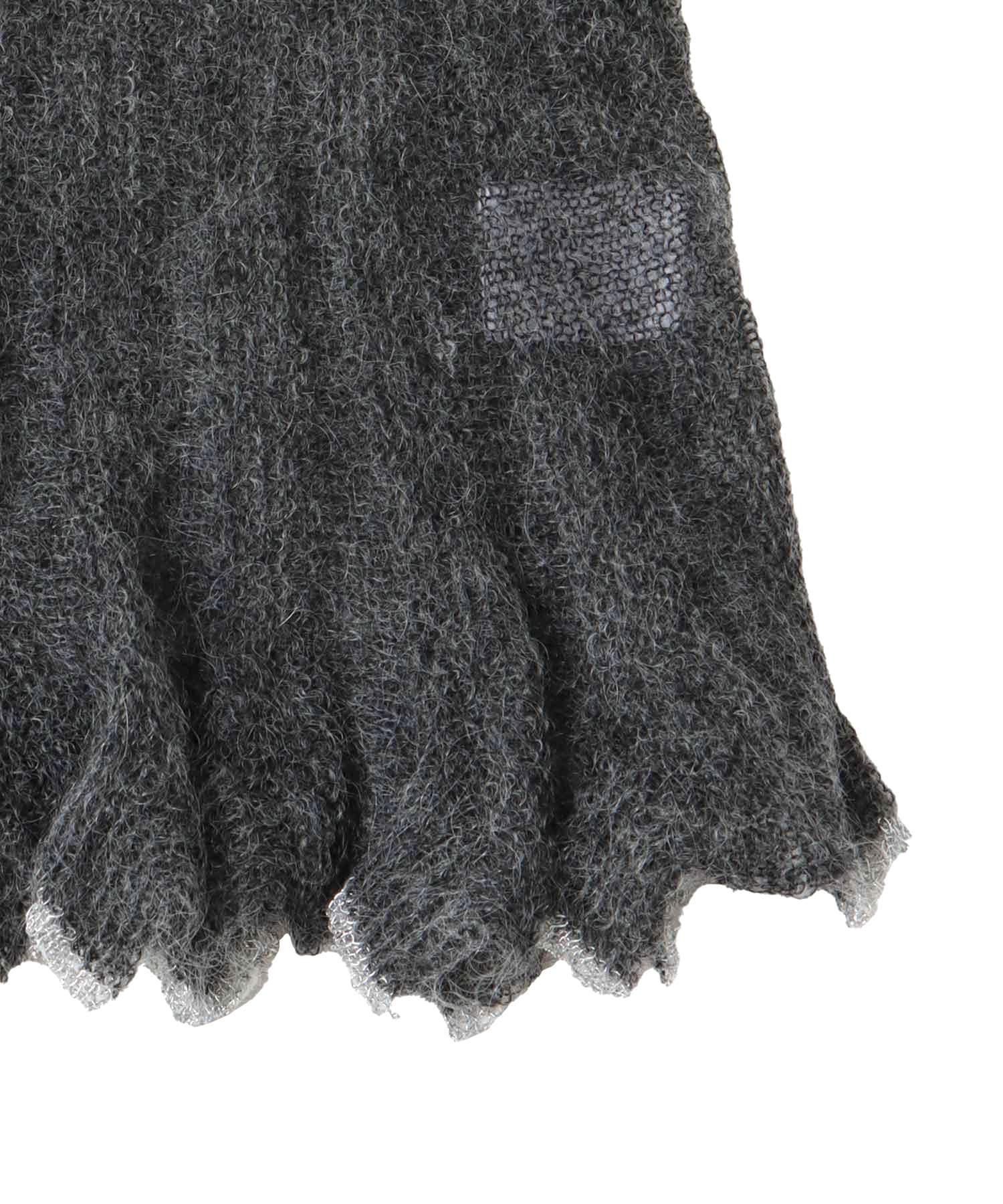 sheer mohair petal knit