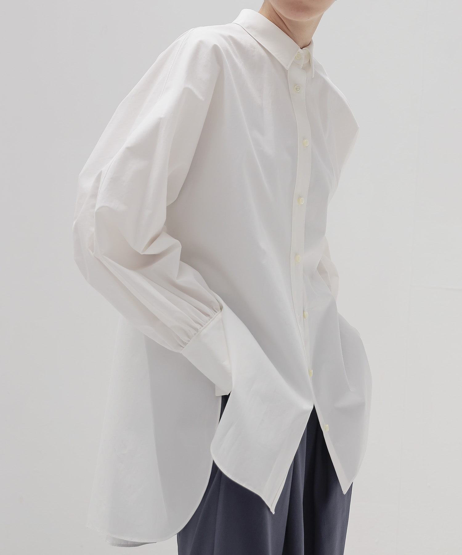 dolman gathers sleeve shirt