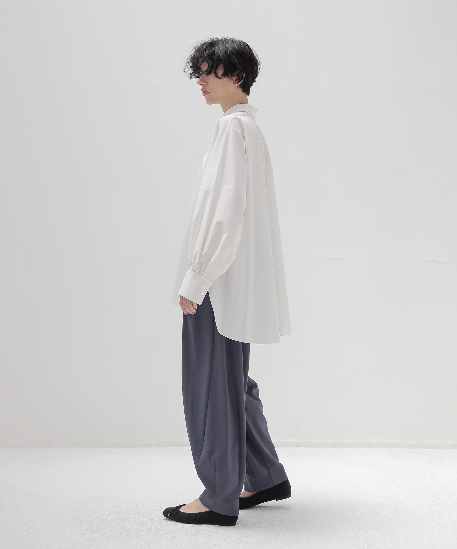 dolman gathers sleeve shirt