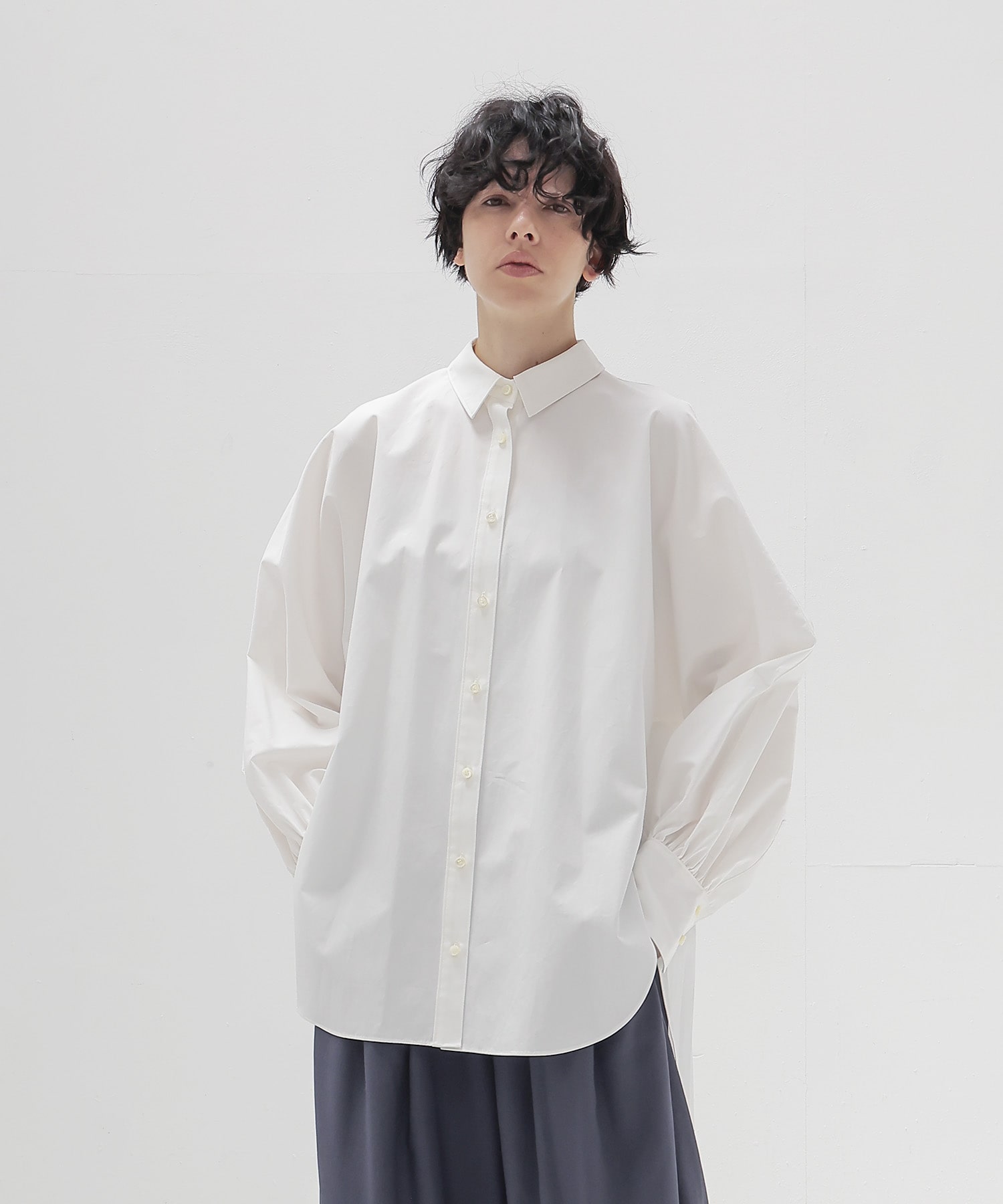 dolman gathers sleeve shirt
