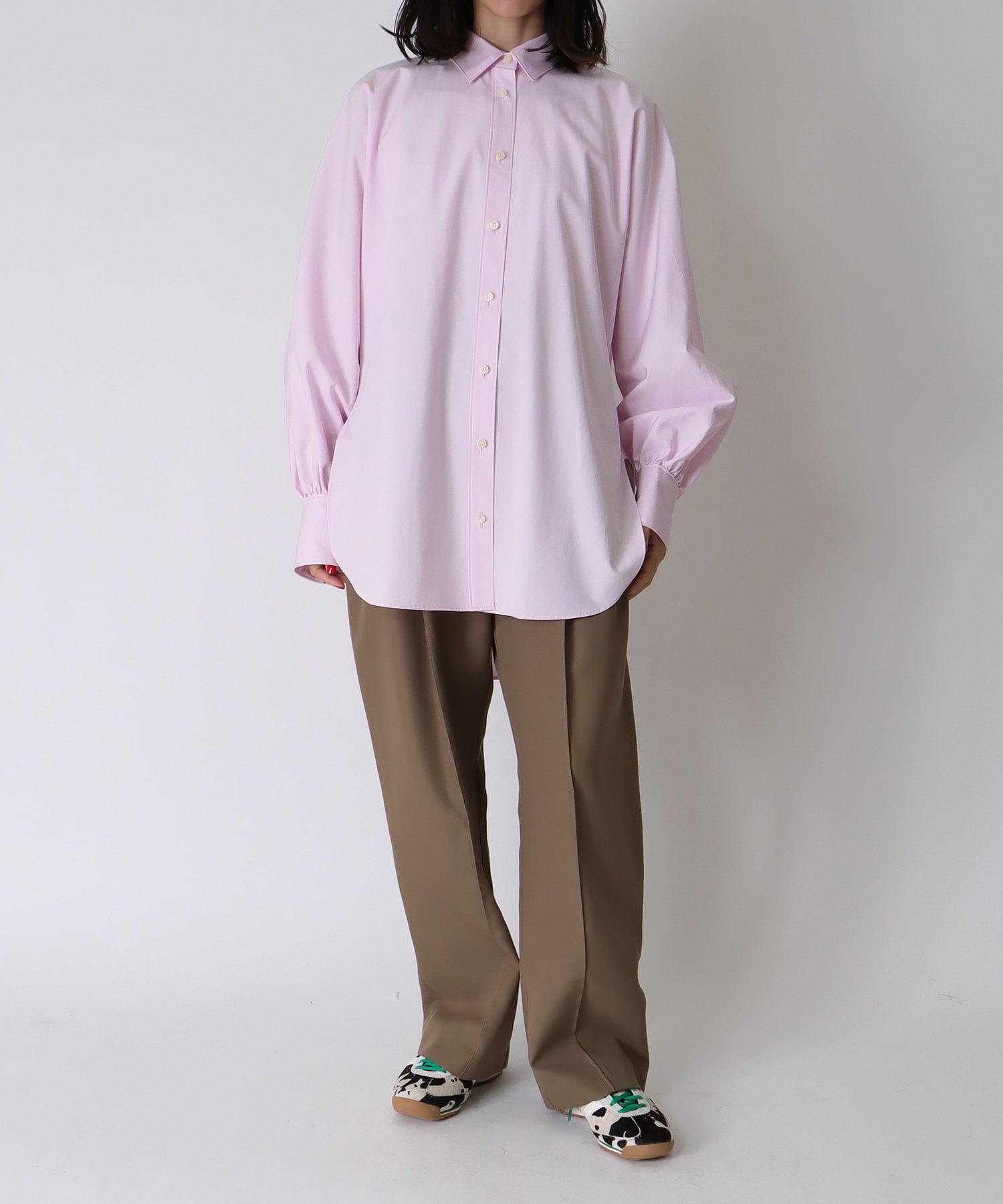 dolman gathers sleeve shirt
