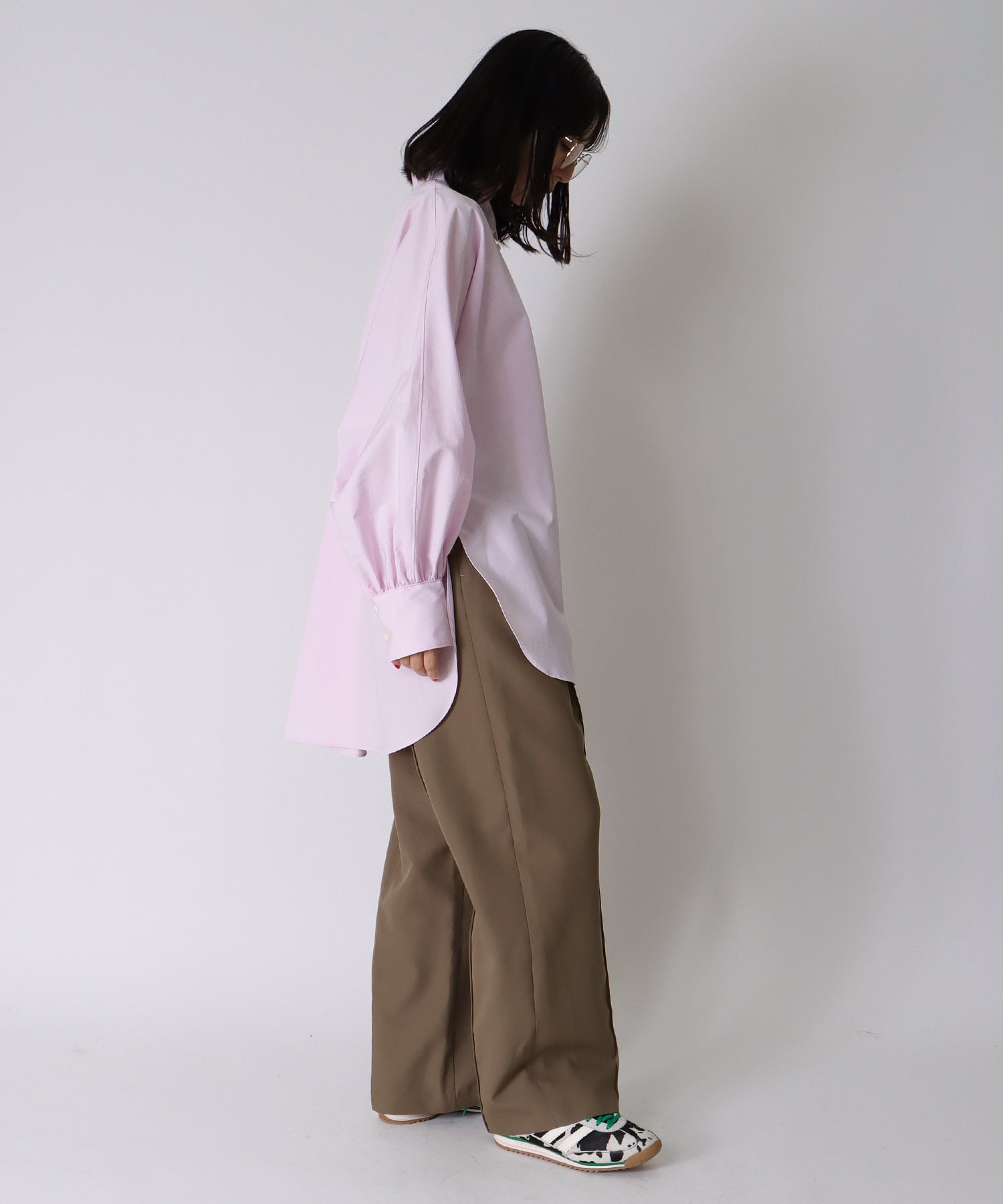dolman gathers sleeve shirt