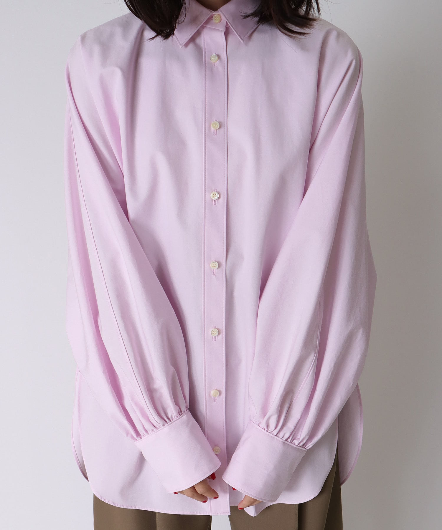 dolman gathers sleeve shirt