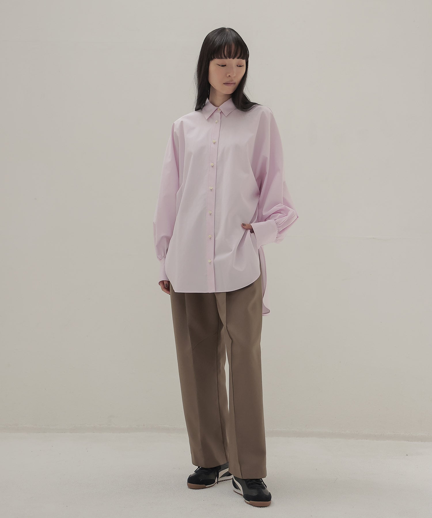 dolman gathers sleeve shirt