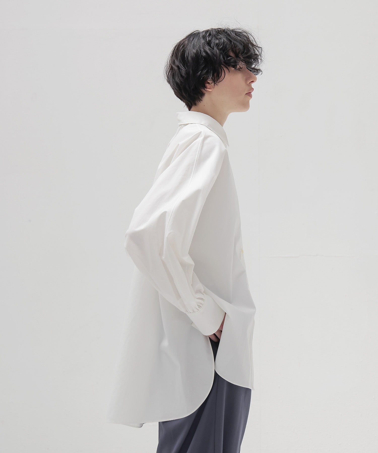 dolman gathers sleeve shirt