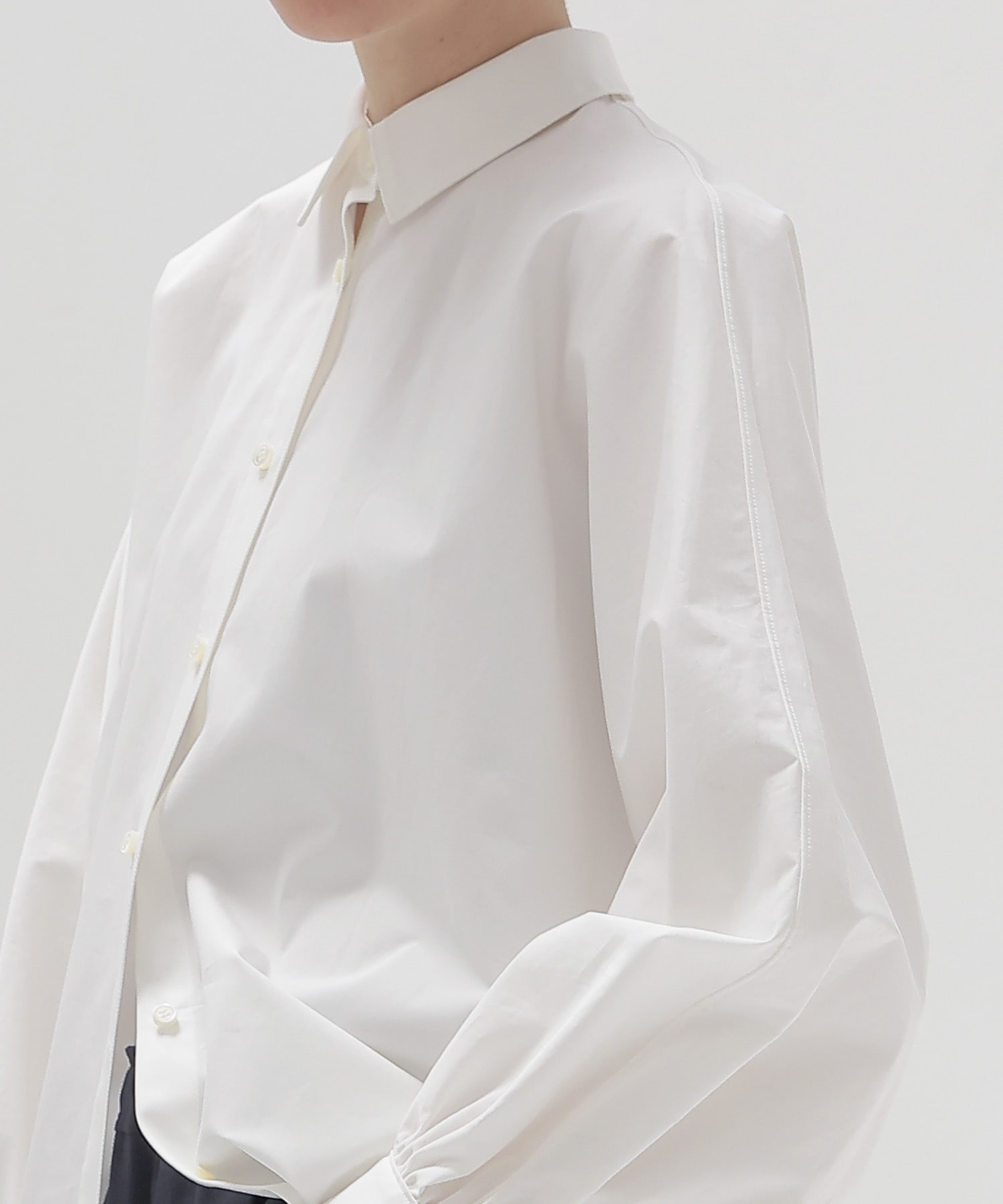 dolman gathers sleeve shirt