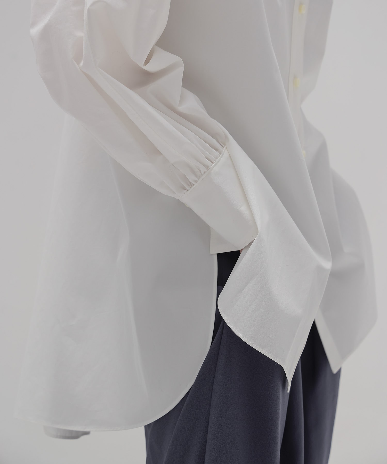 dolman gathers sleeve shirt