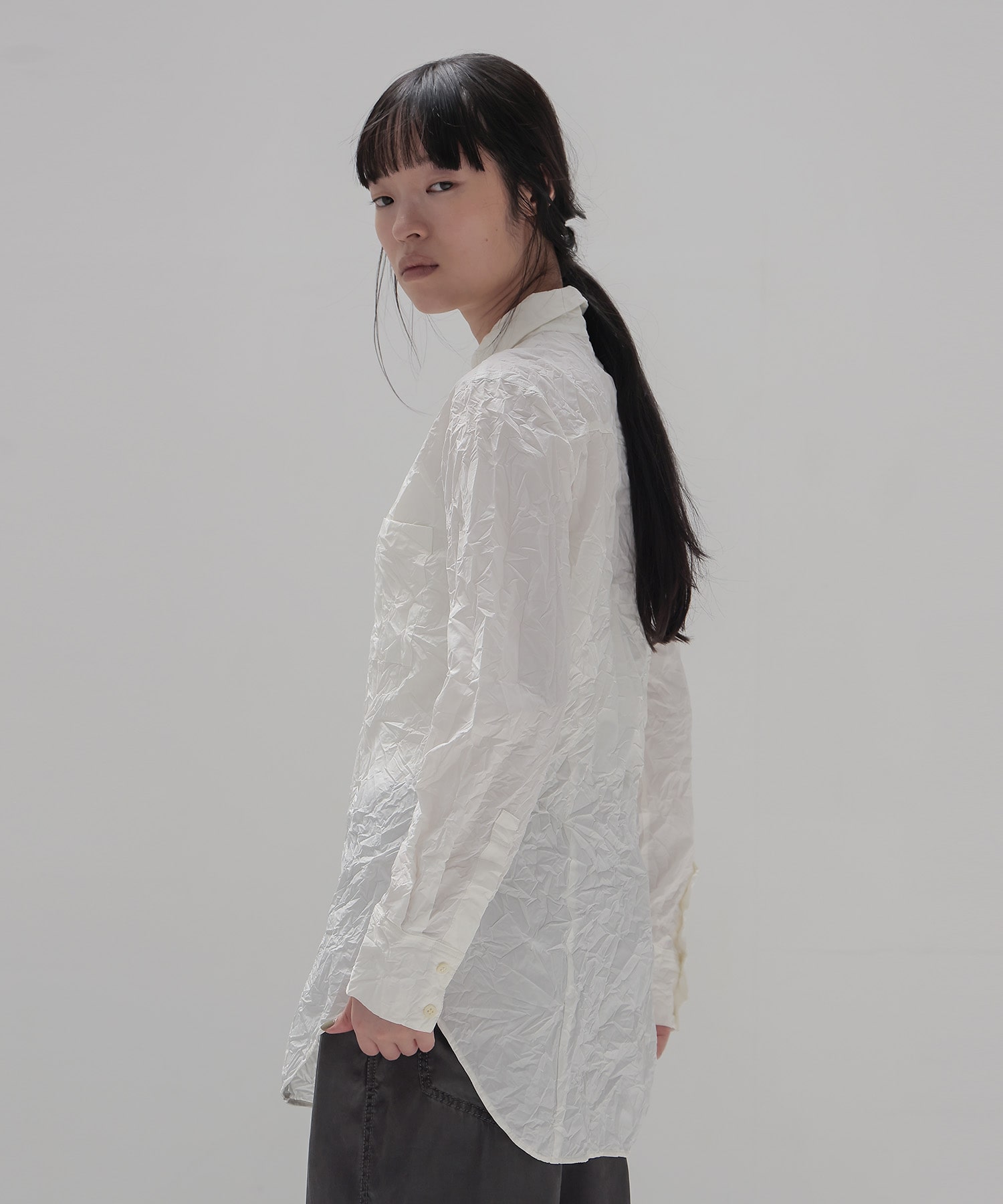 catch washer long & lean shirt