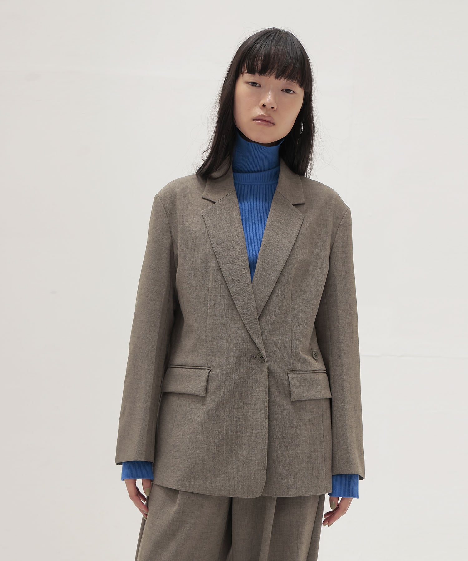 playful asymmetric blazer