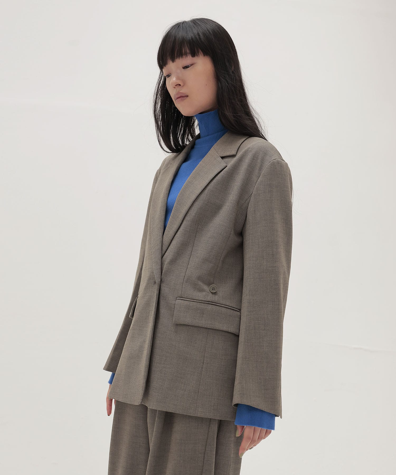 playful asymmetric blazer