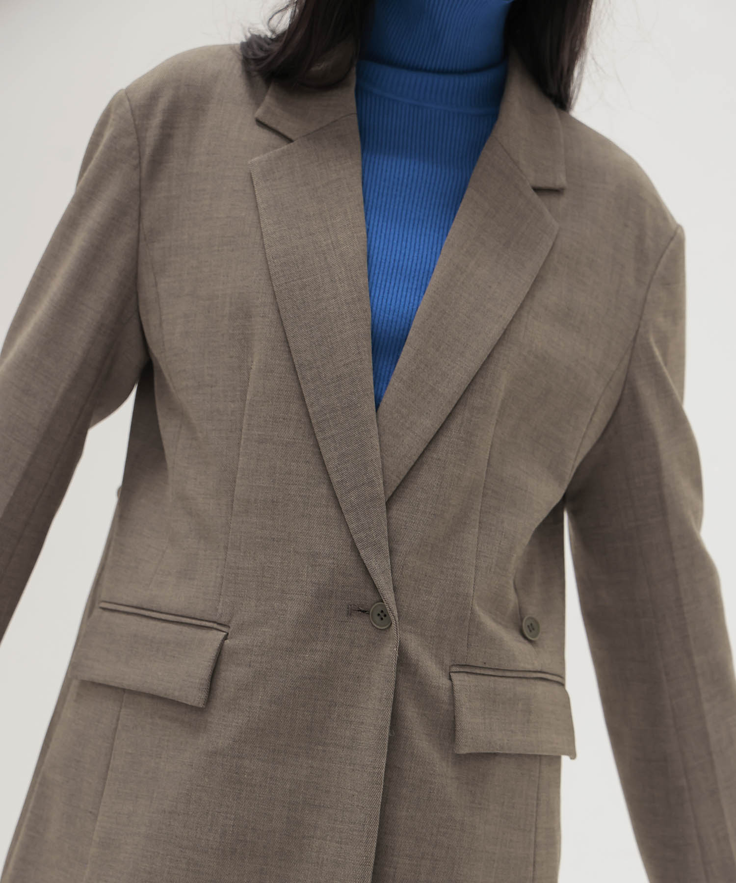 playful asymmetric blazer