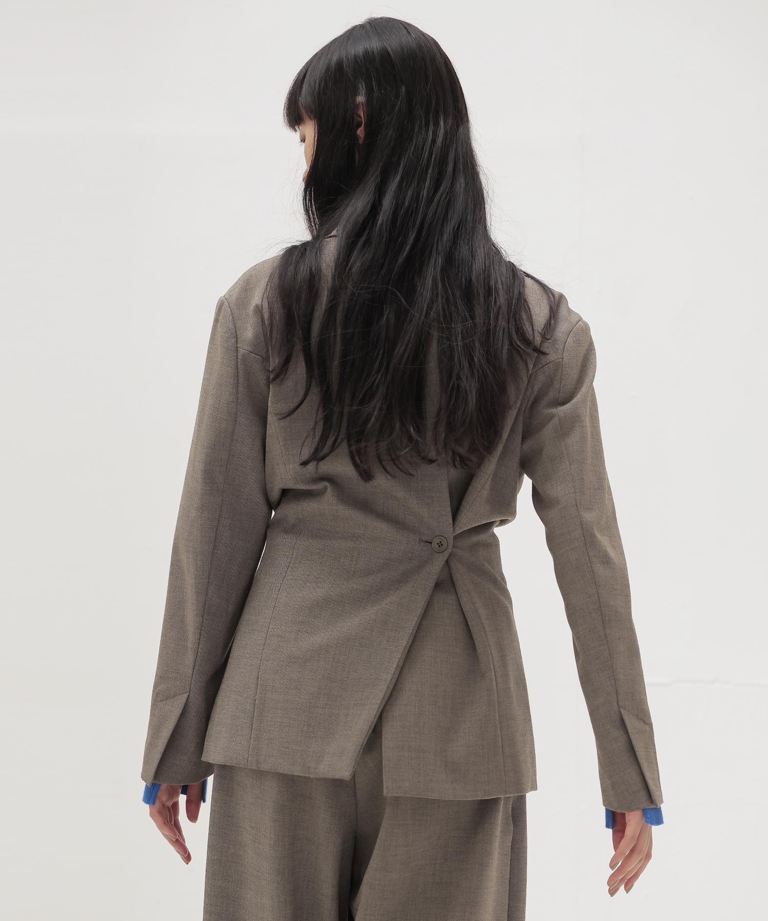 playful asymmetric blazer