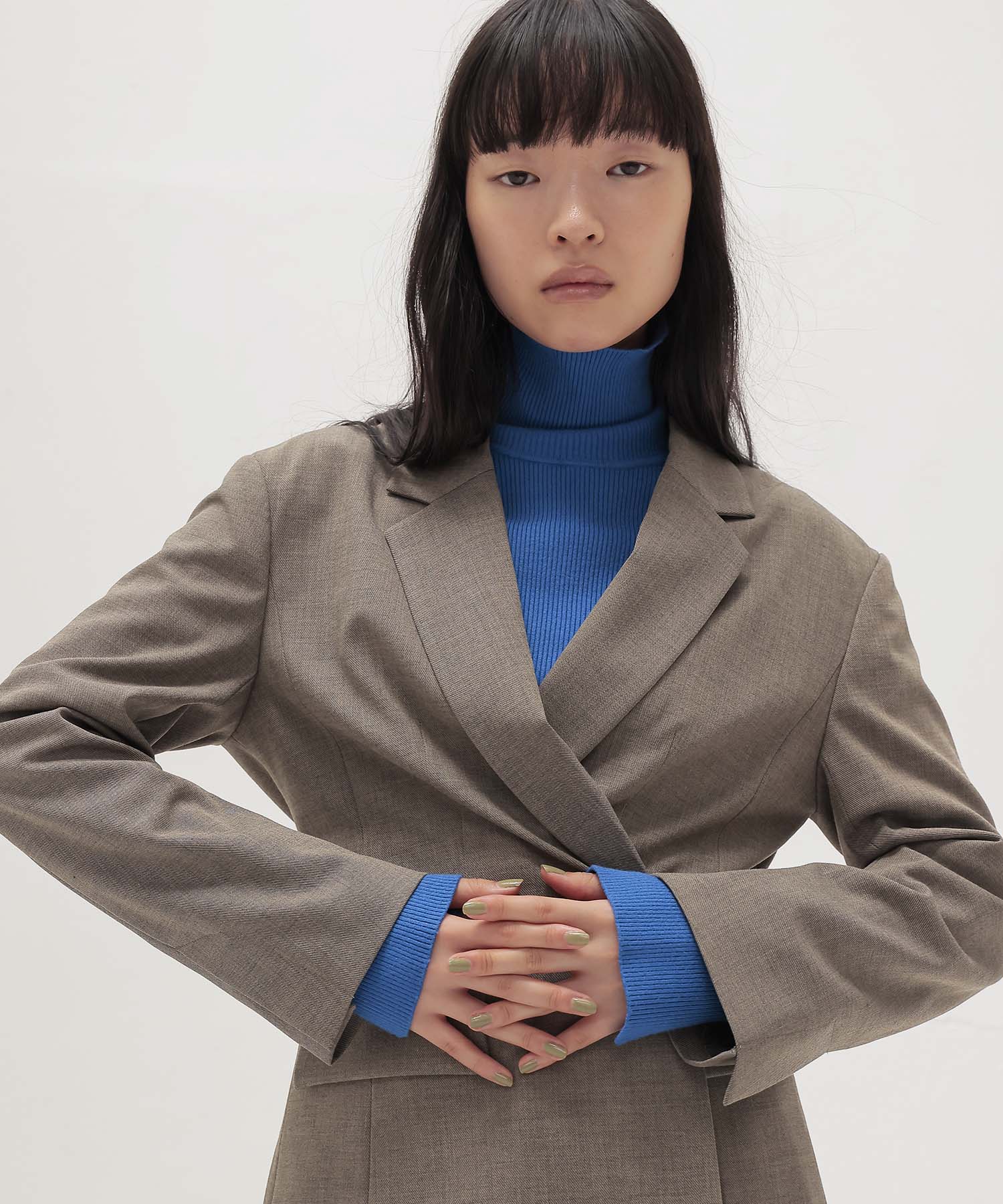 playful asymmetric blazer