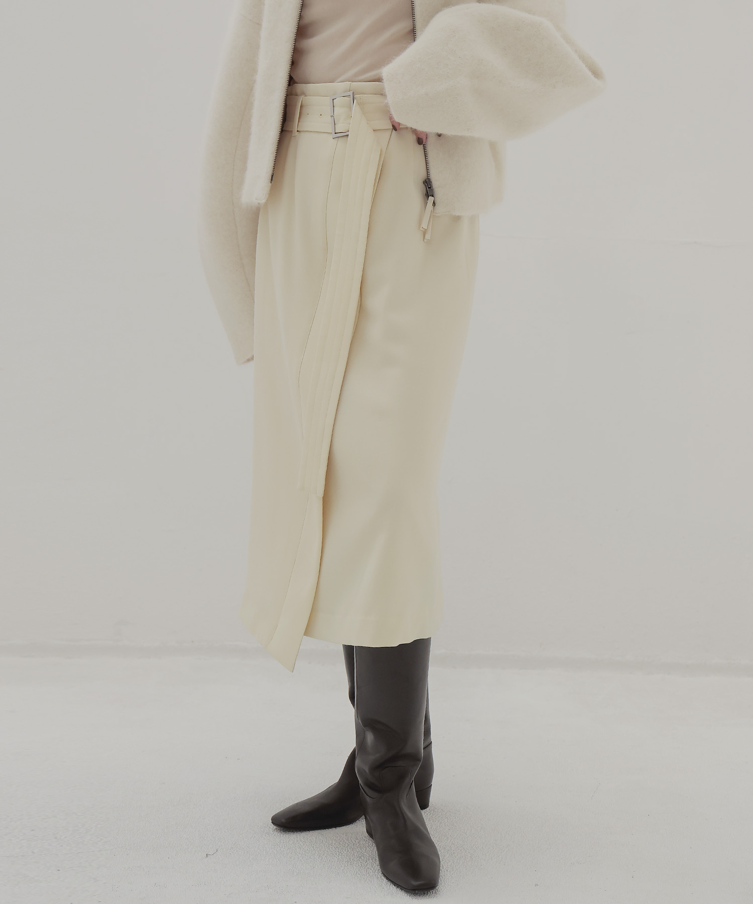 midi wrap skirt