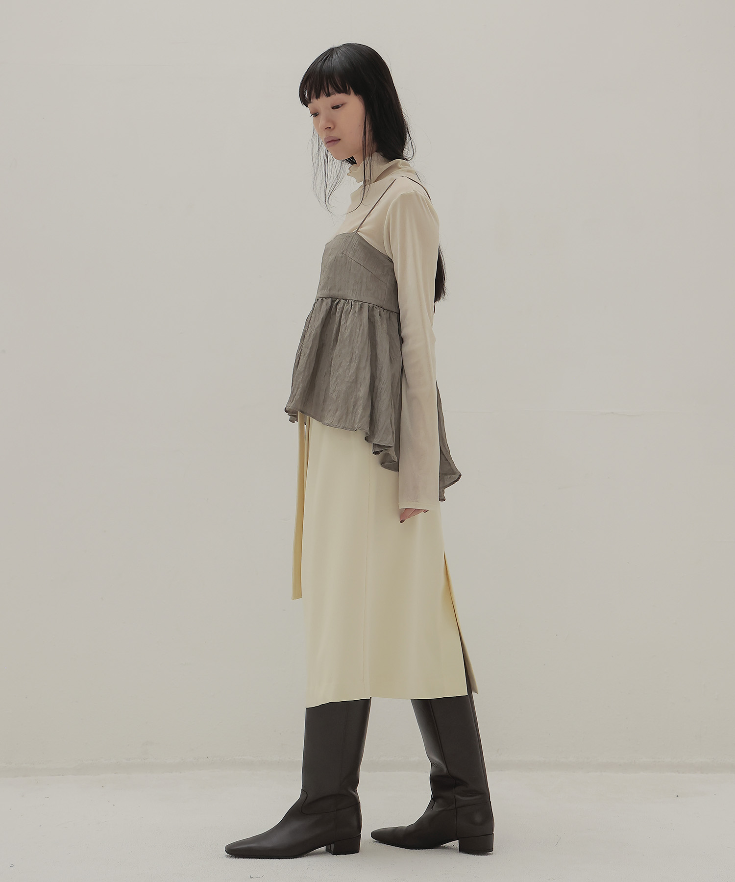 midi wrap skirt