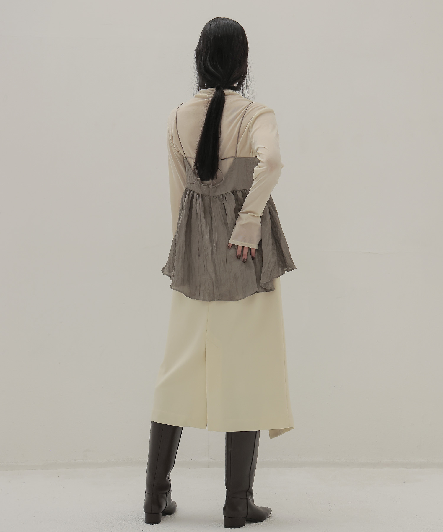 midi wrap skirt