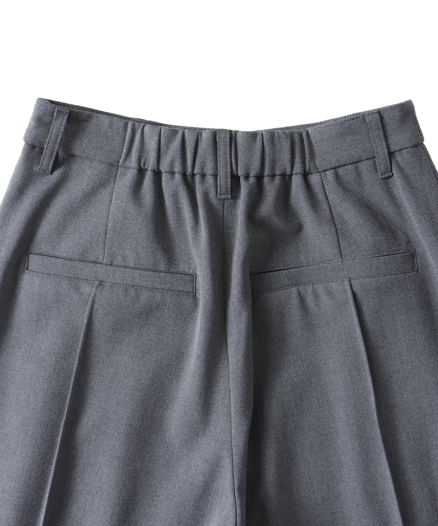 back brush 2tuck trousers