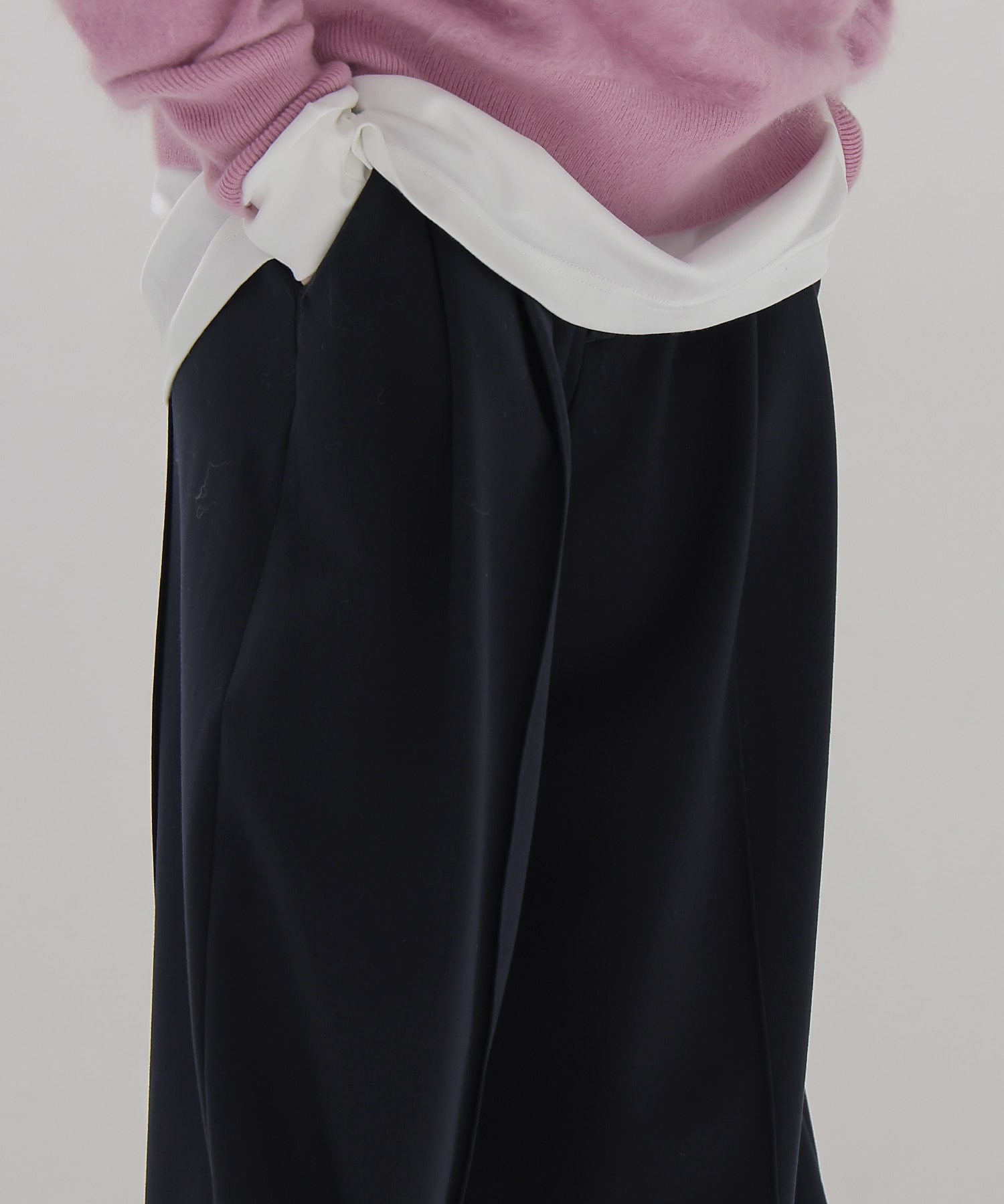 back brush 2tuck trousers