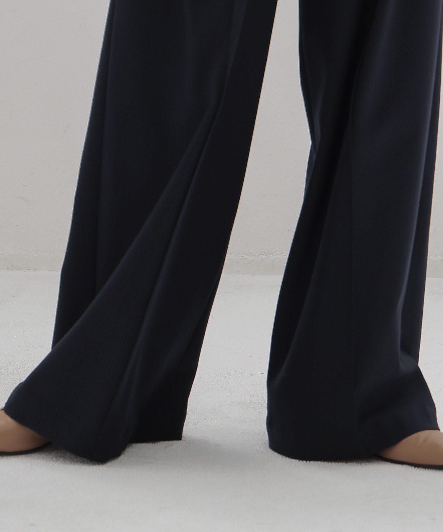 back brush 2tuck trousers