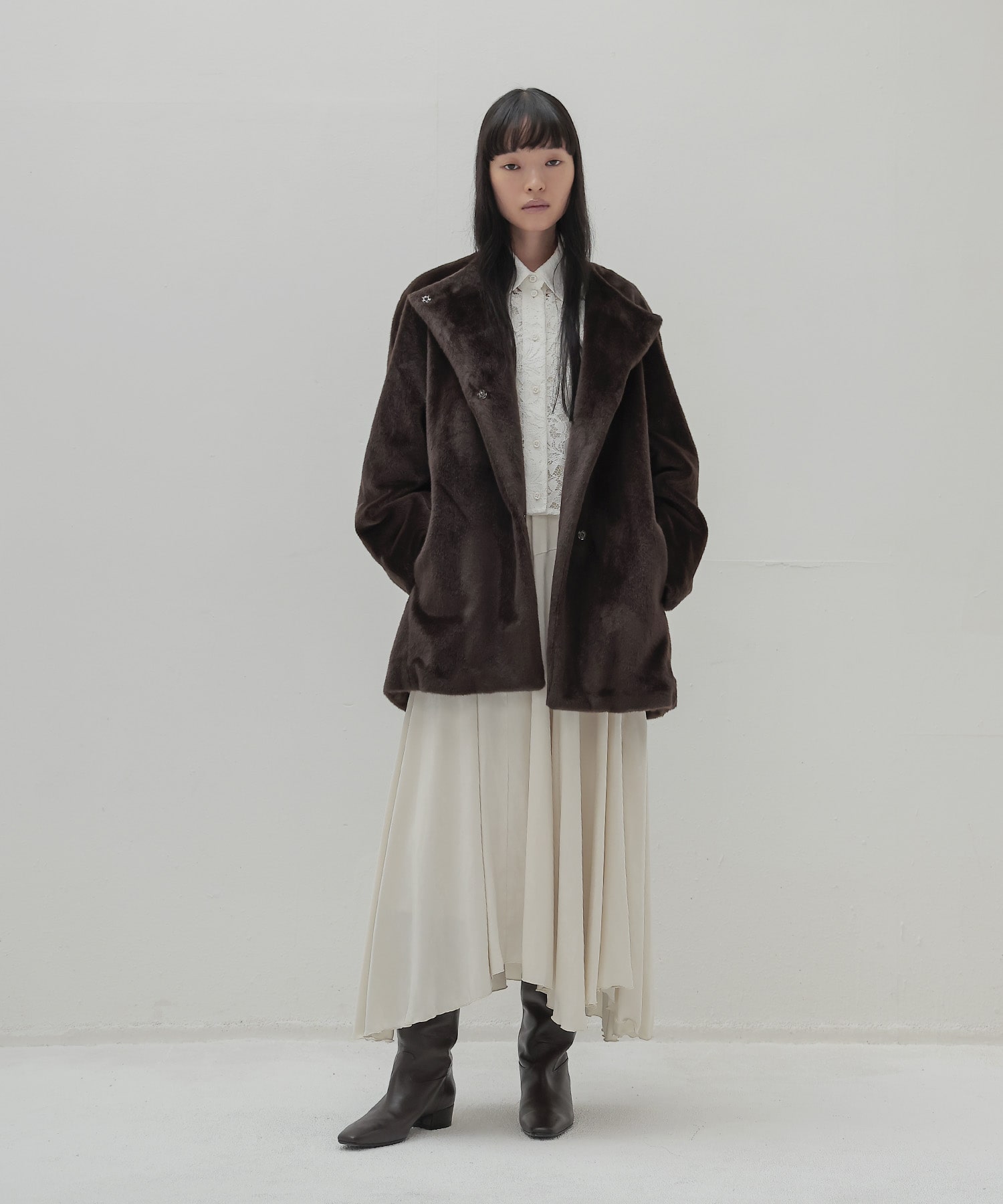 middle fur coat