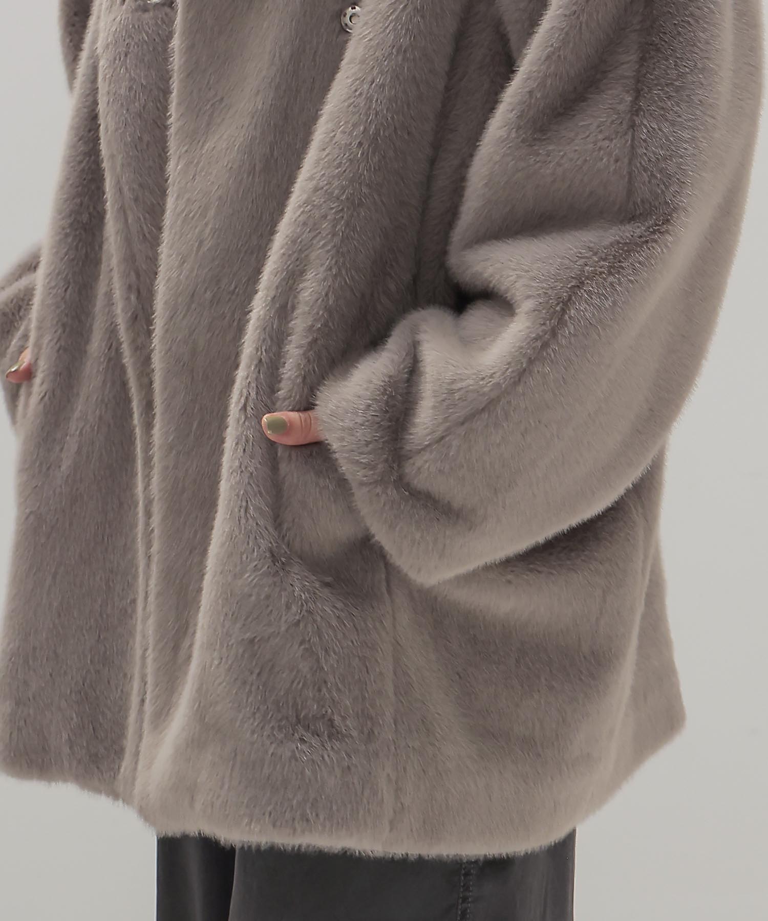middle fur coat