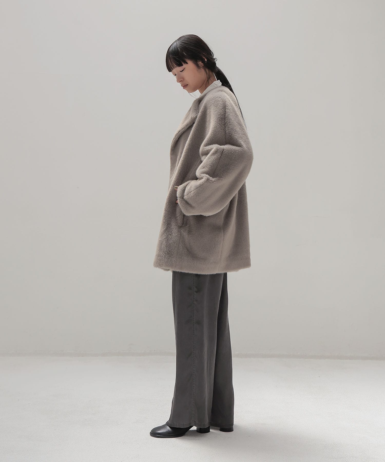 middle fur coat
