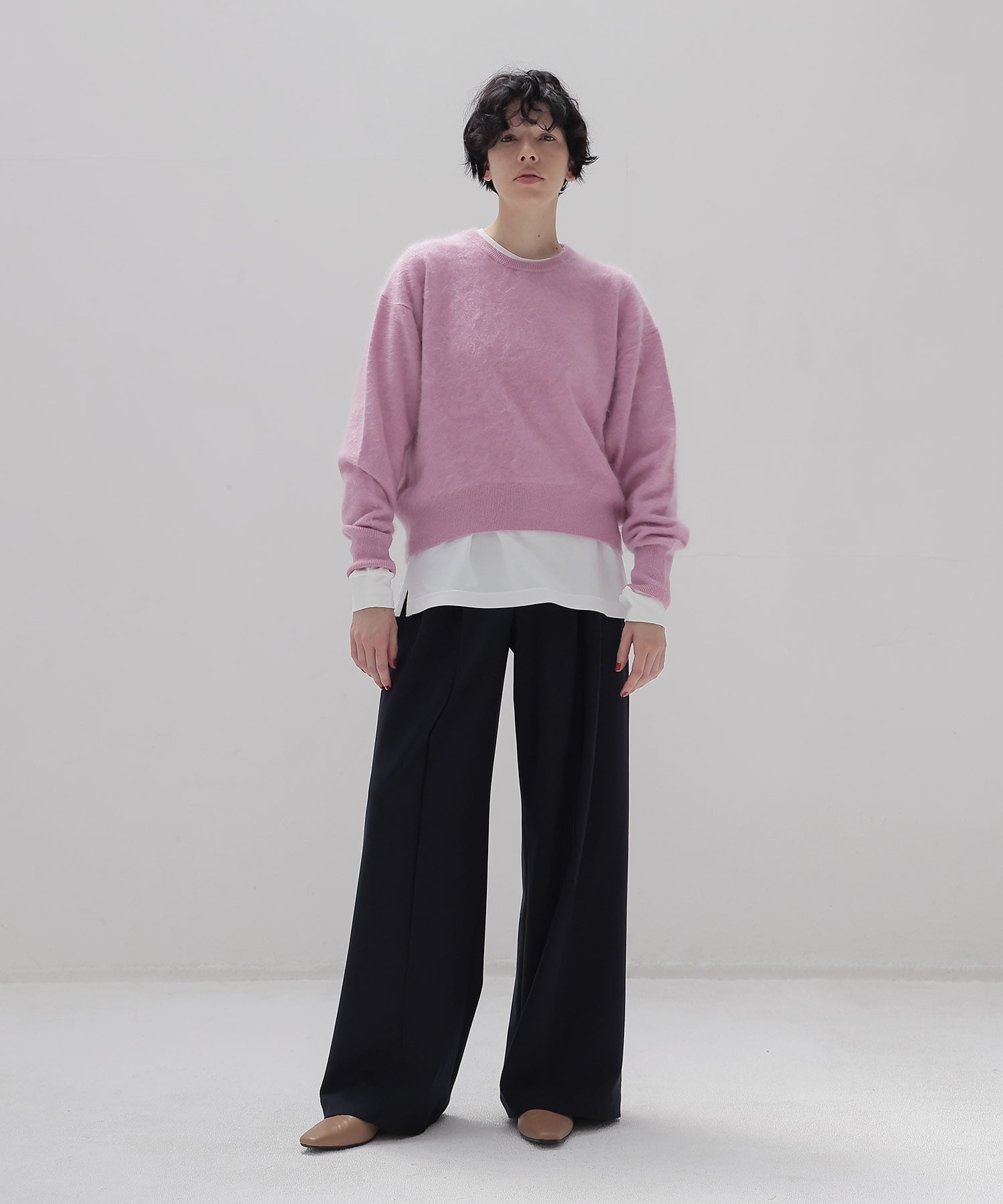 【先行販売】royal cashmere fluffy crew neck