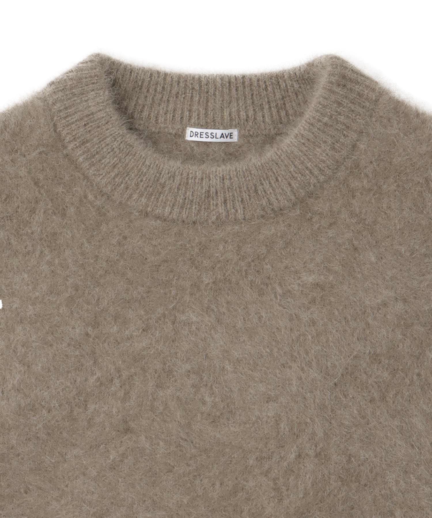 yak fox crewneck pullover