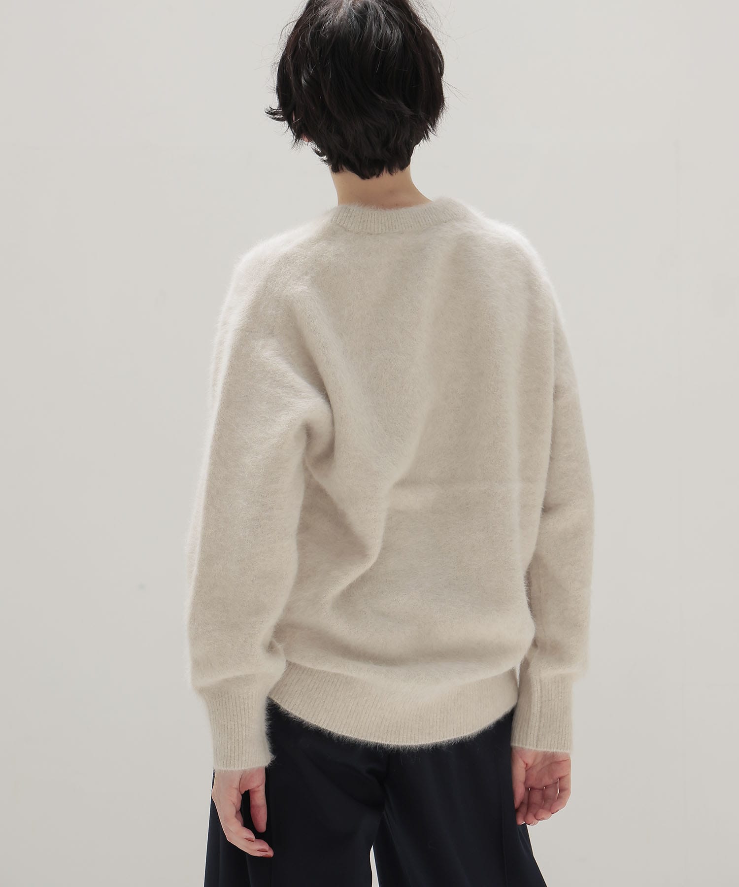 fox cashmere vneck pullover