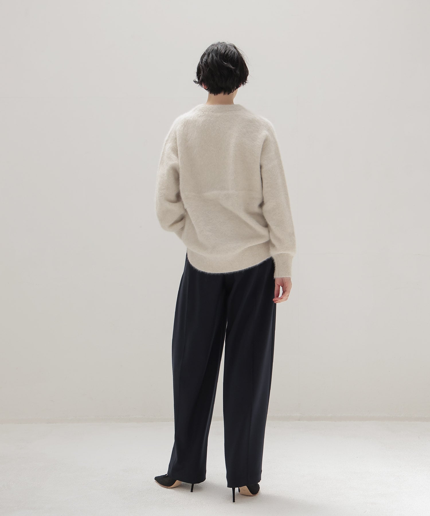 fox cashmere vneck pullover