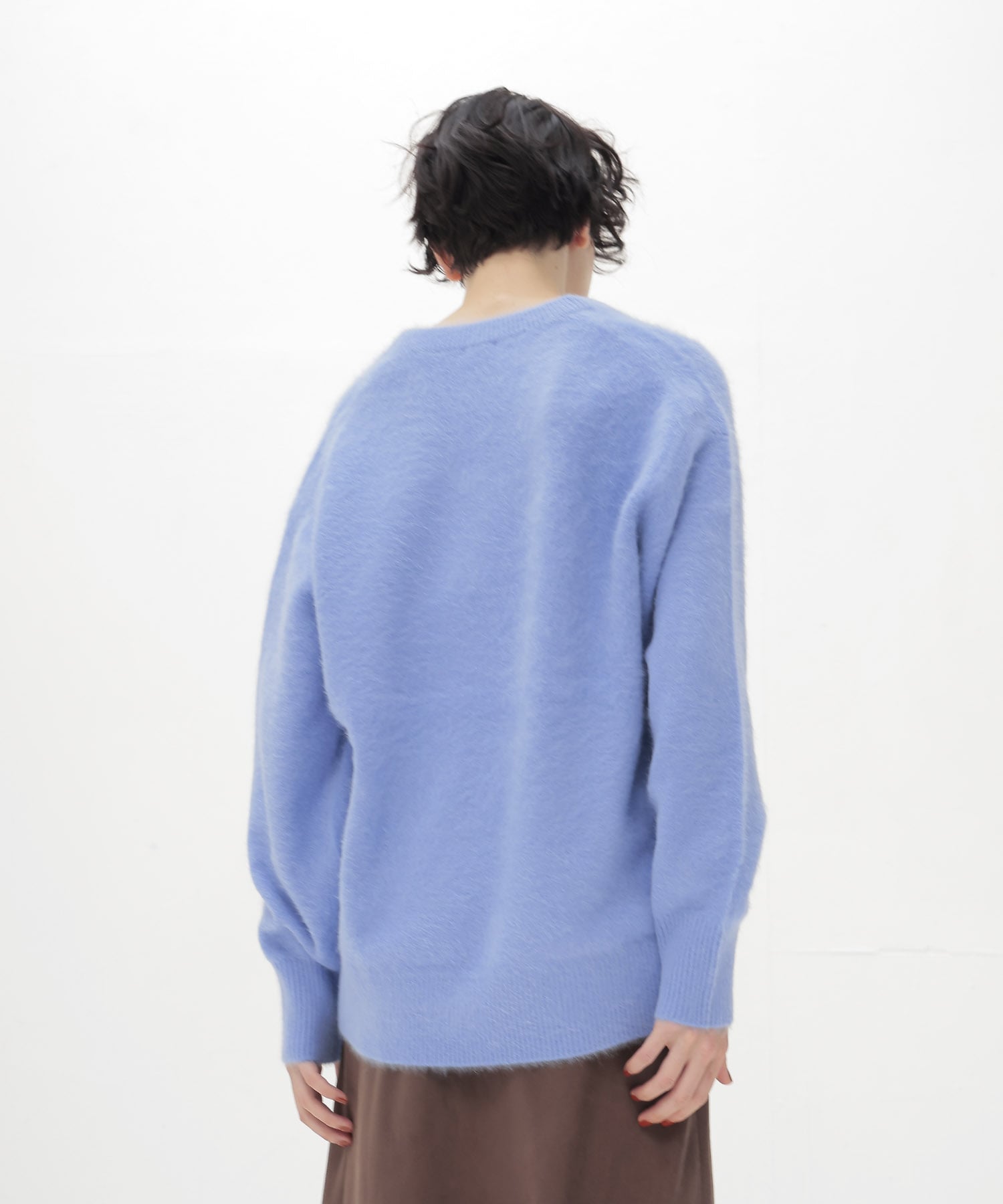 fox cashmere vneck pullover