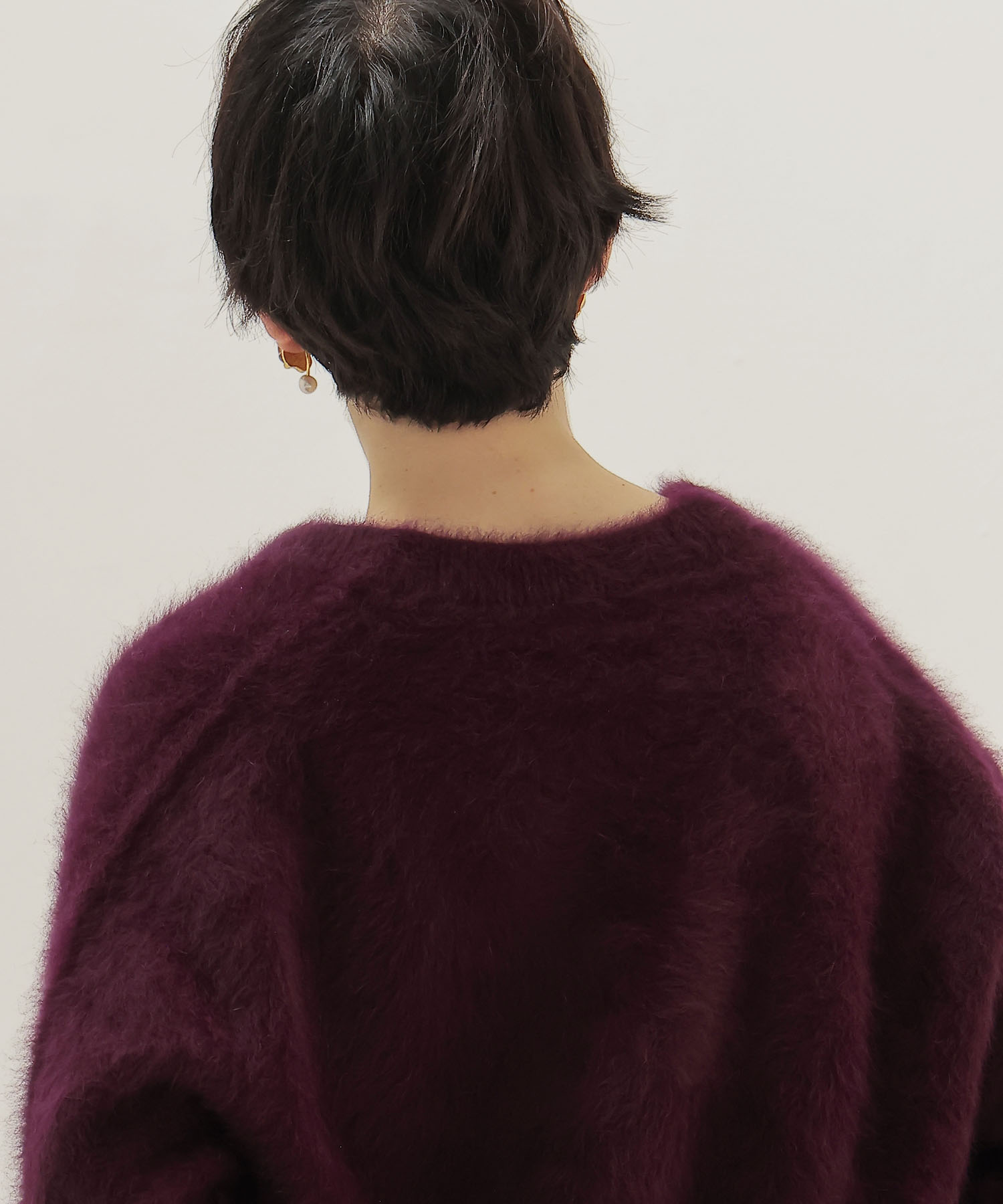 fox cashmere vneck pullover