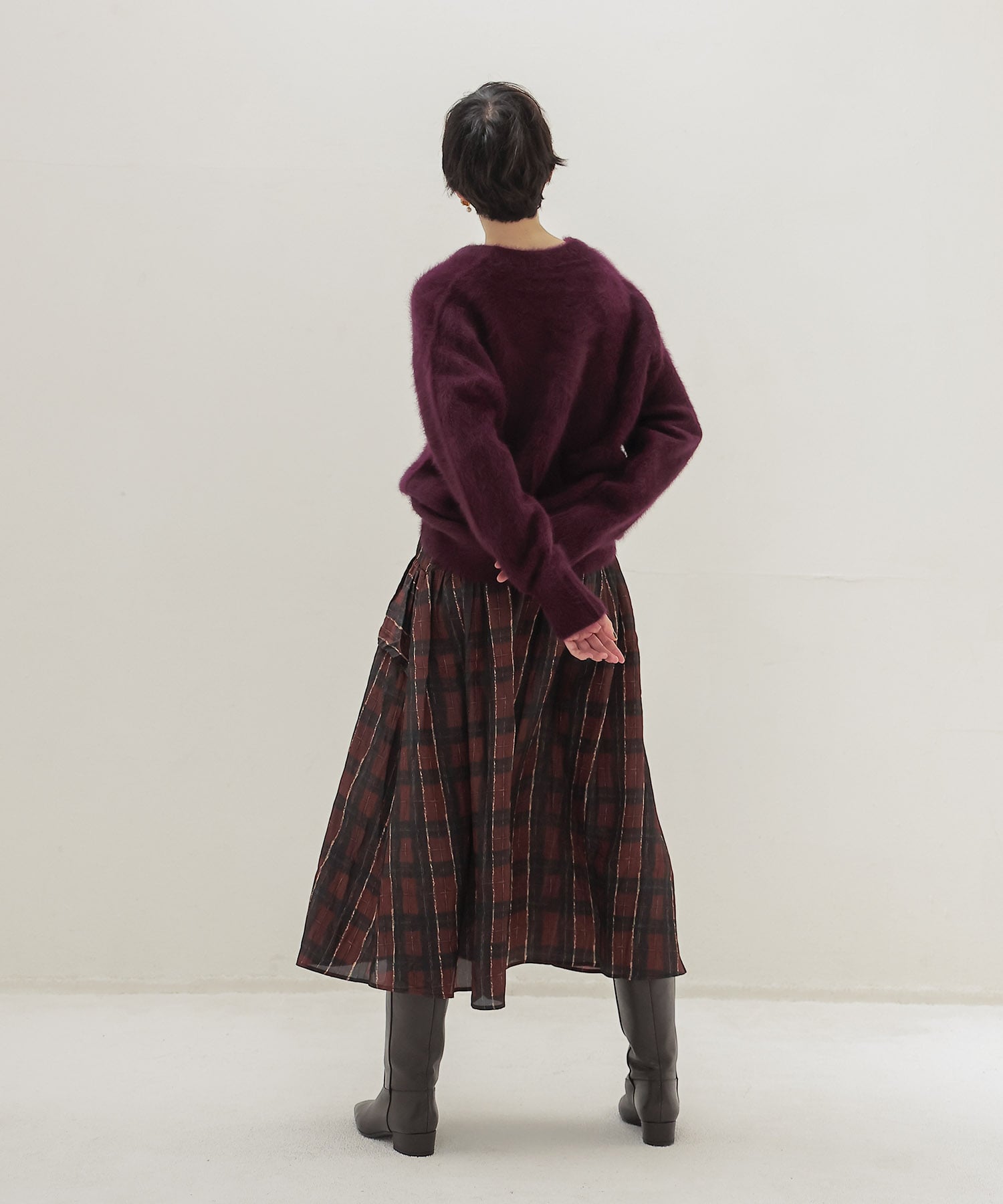 fox cashmere vneck pullover