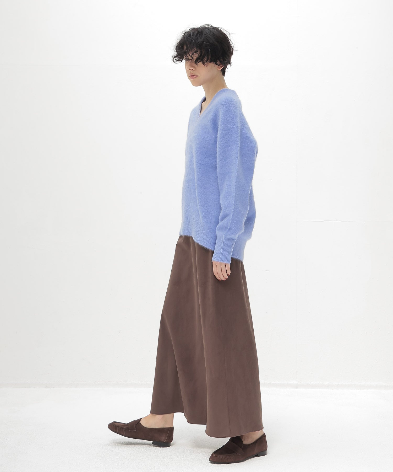 fox cashmere vneck pullover