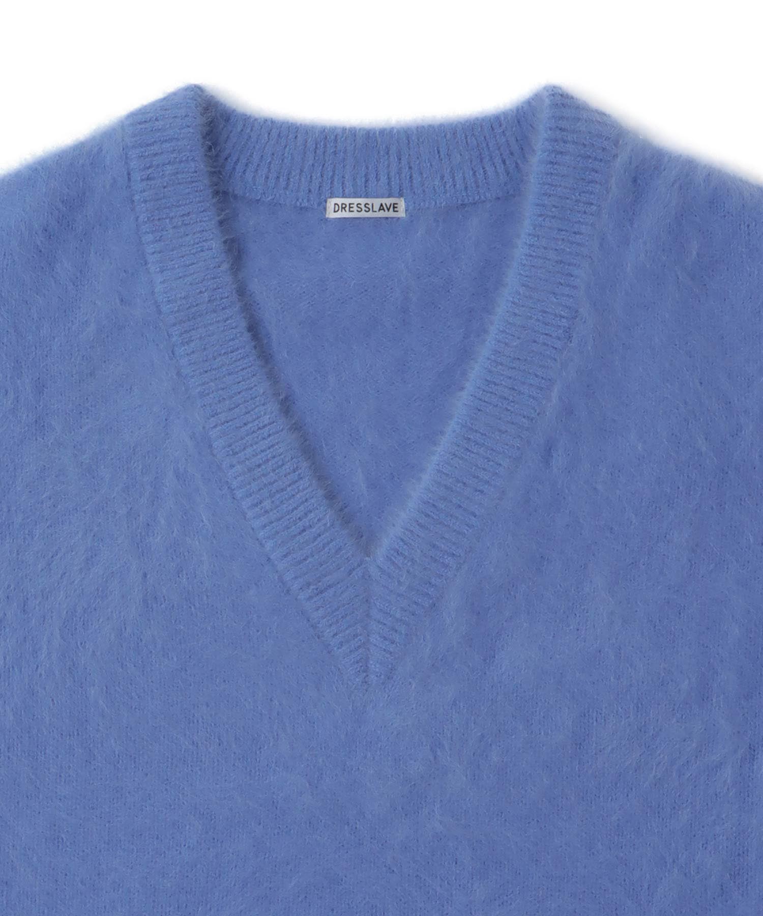 fox cashmere vneck pullover
