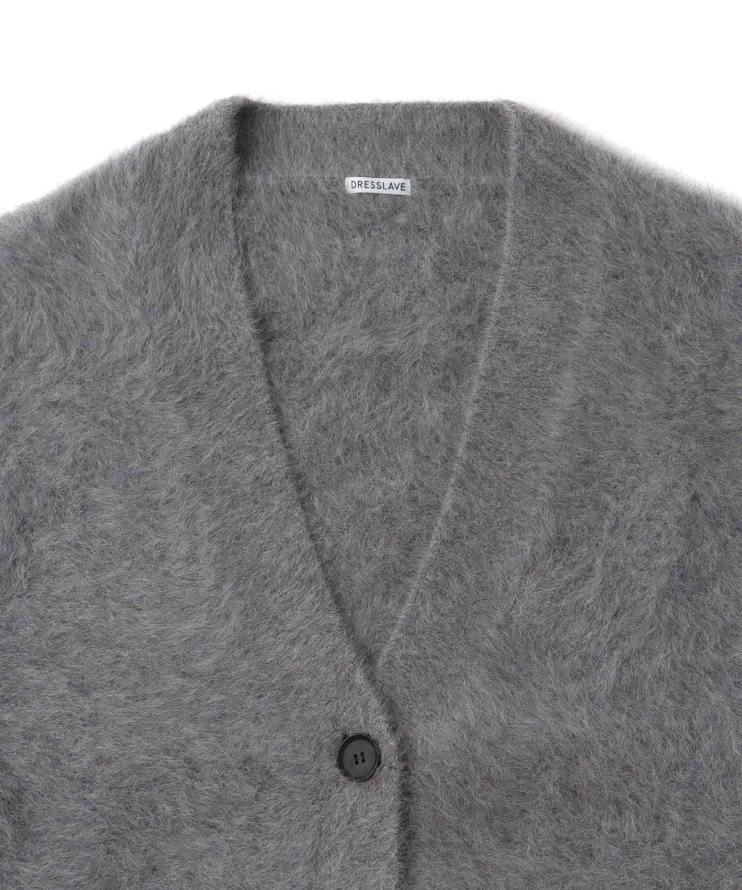 【先行販売】fox cashmere slit sleeve cardigan