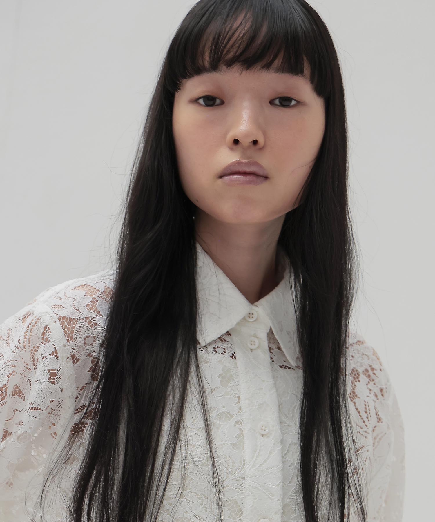 flower lace short blouse