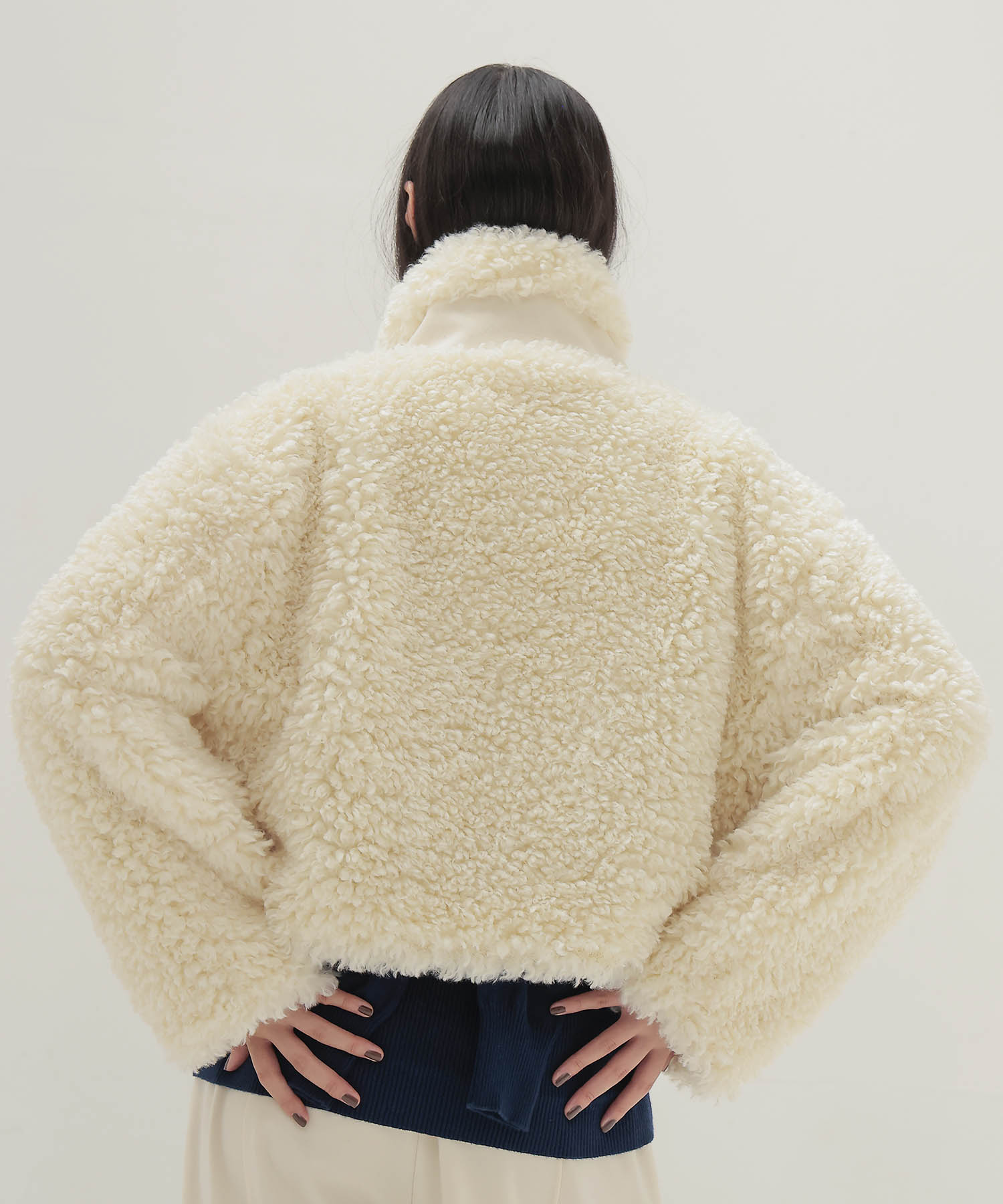 hyper texture bomber jacket