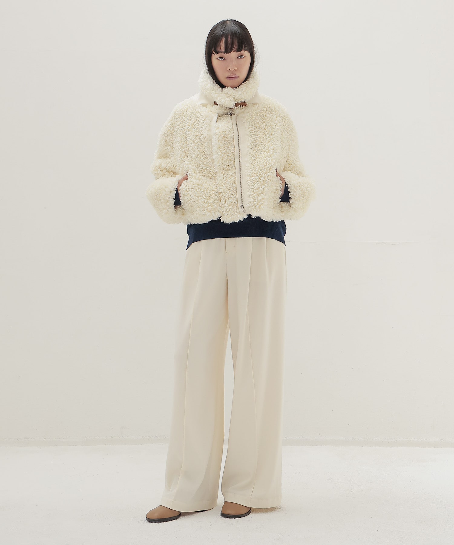 hyper texture bomber jacket